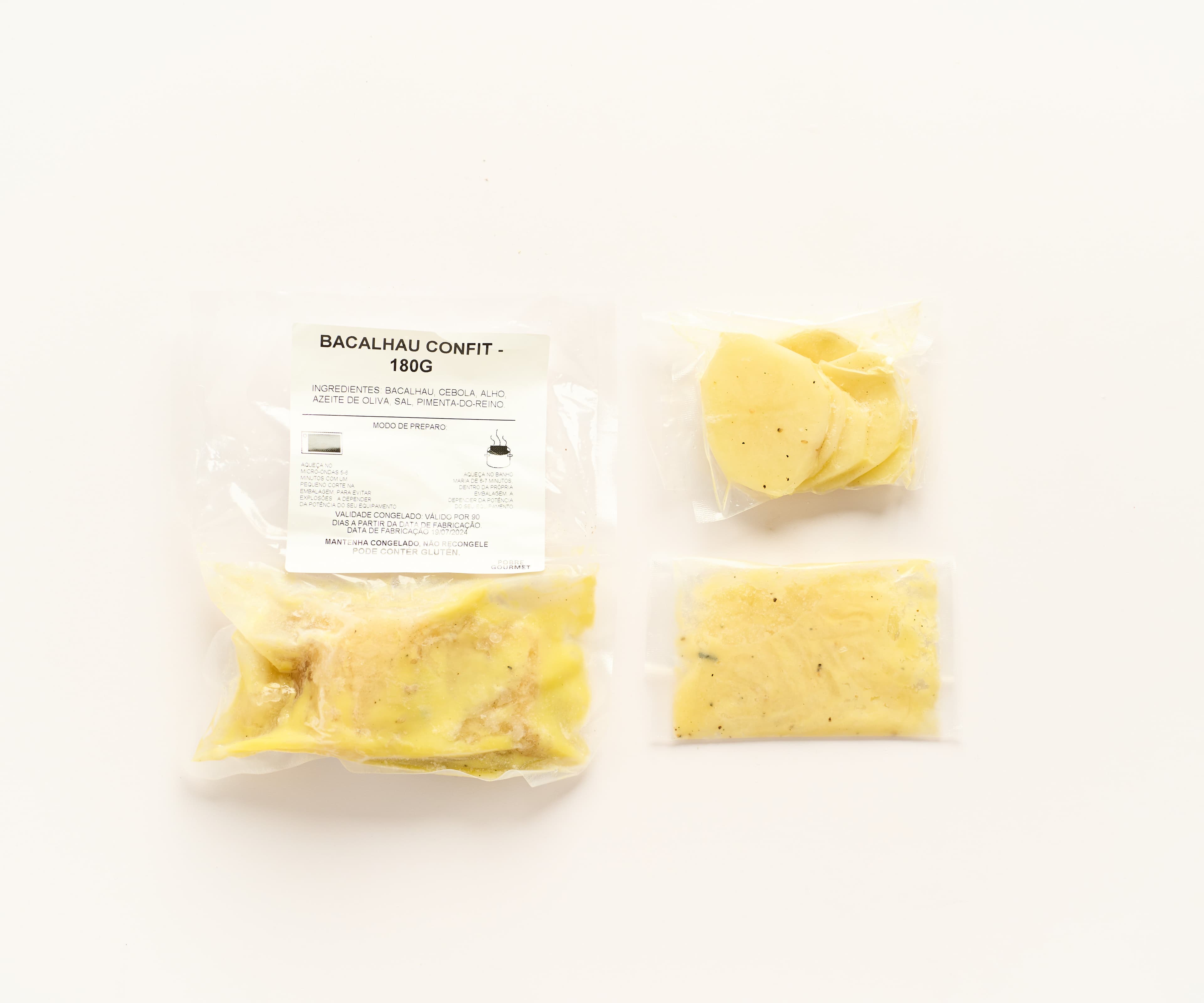 Bacalhau confit porção de 180g