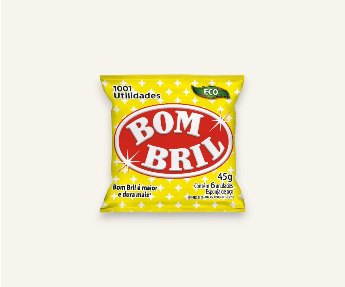 Esponja de aço Bombril 45g 6un