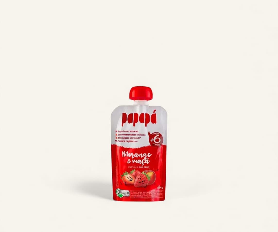 Papinha de morango e maçã orgânica Papapá 100g