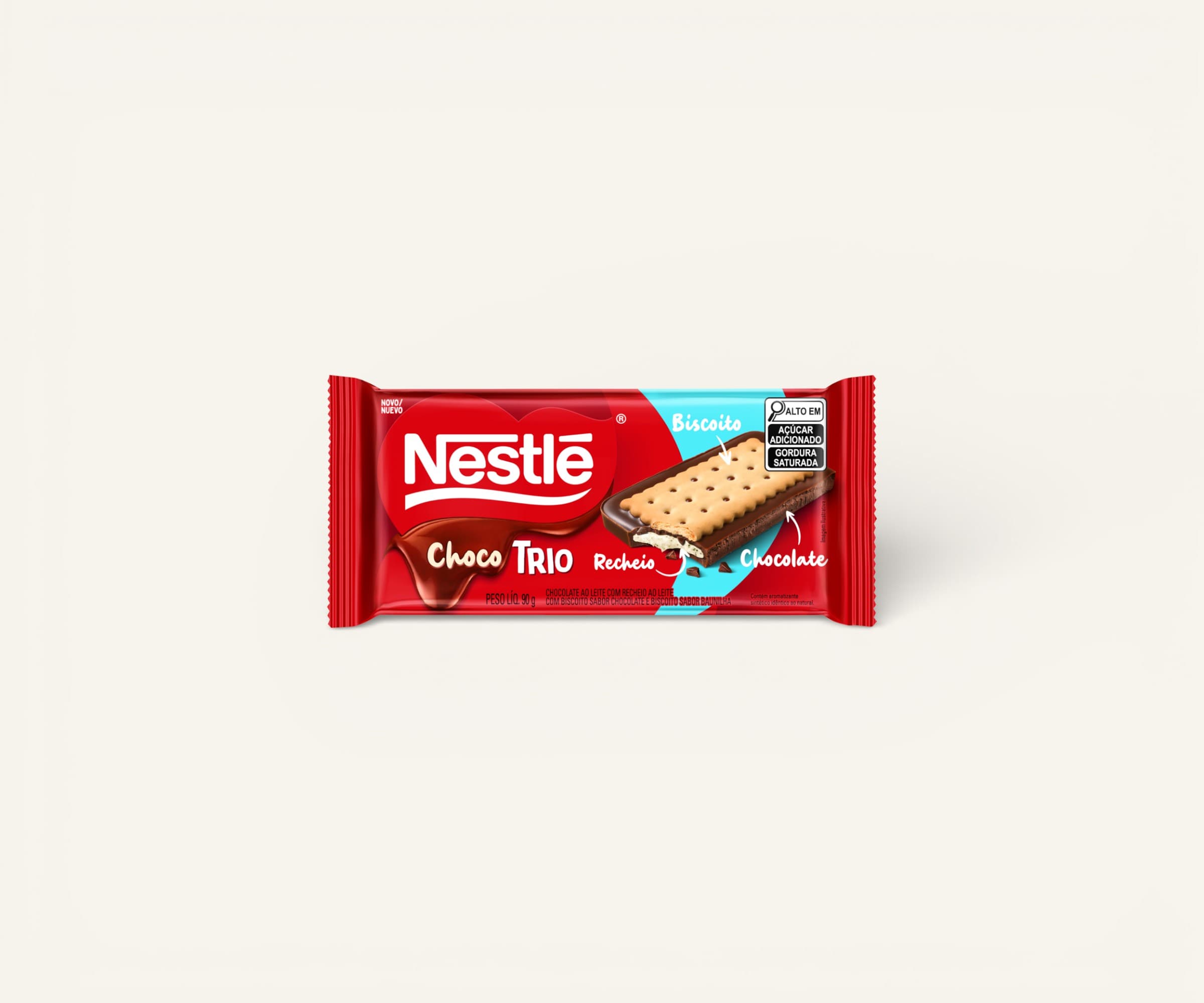 Chocolate choco Trio cookies & cream Neslé 90g