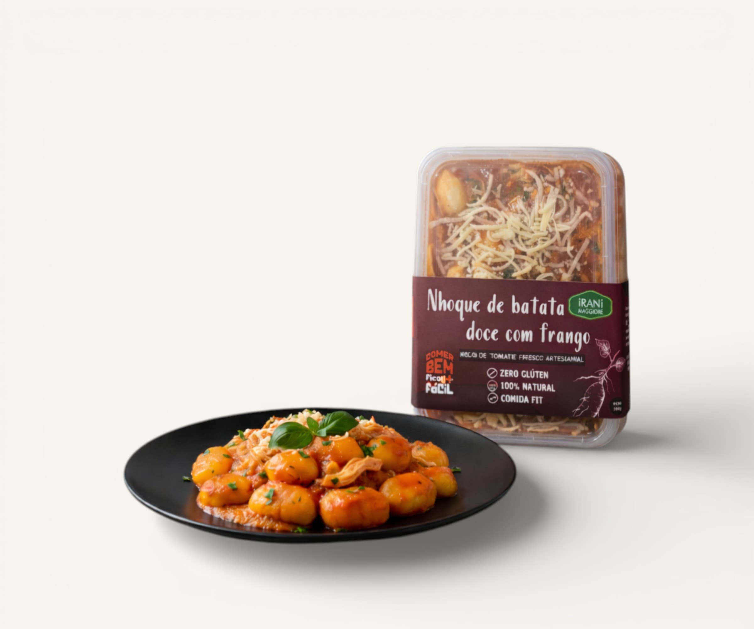 Nhoque de batata doce com frango sem glúten 350g