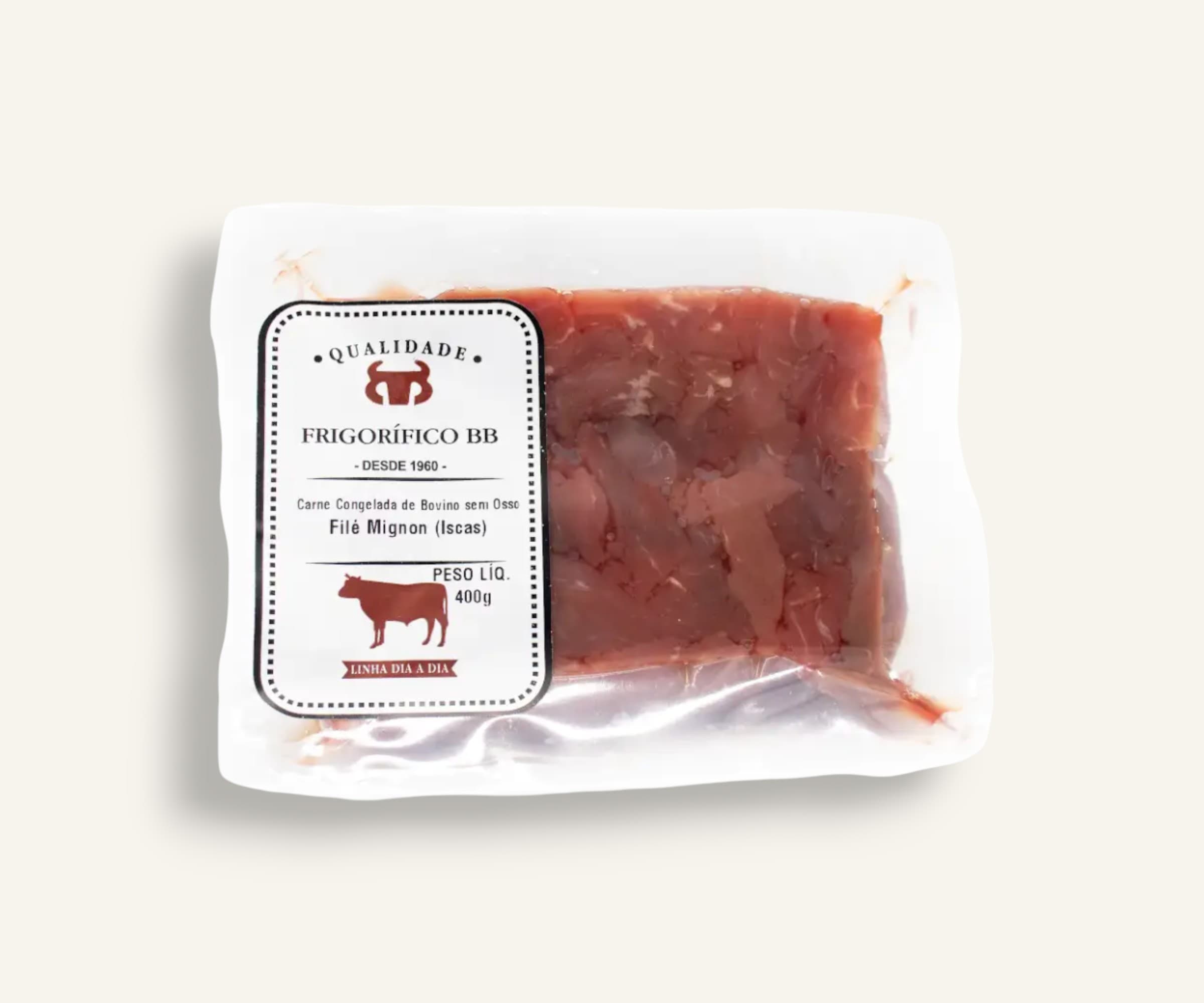 Filé mignon em iscas congelado 400g