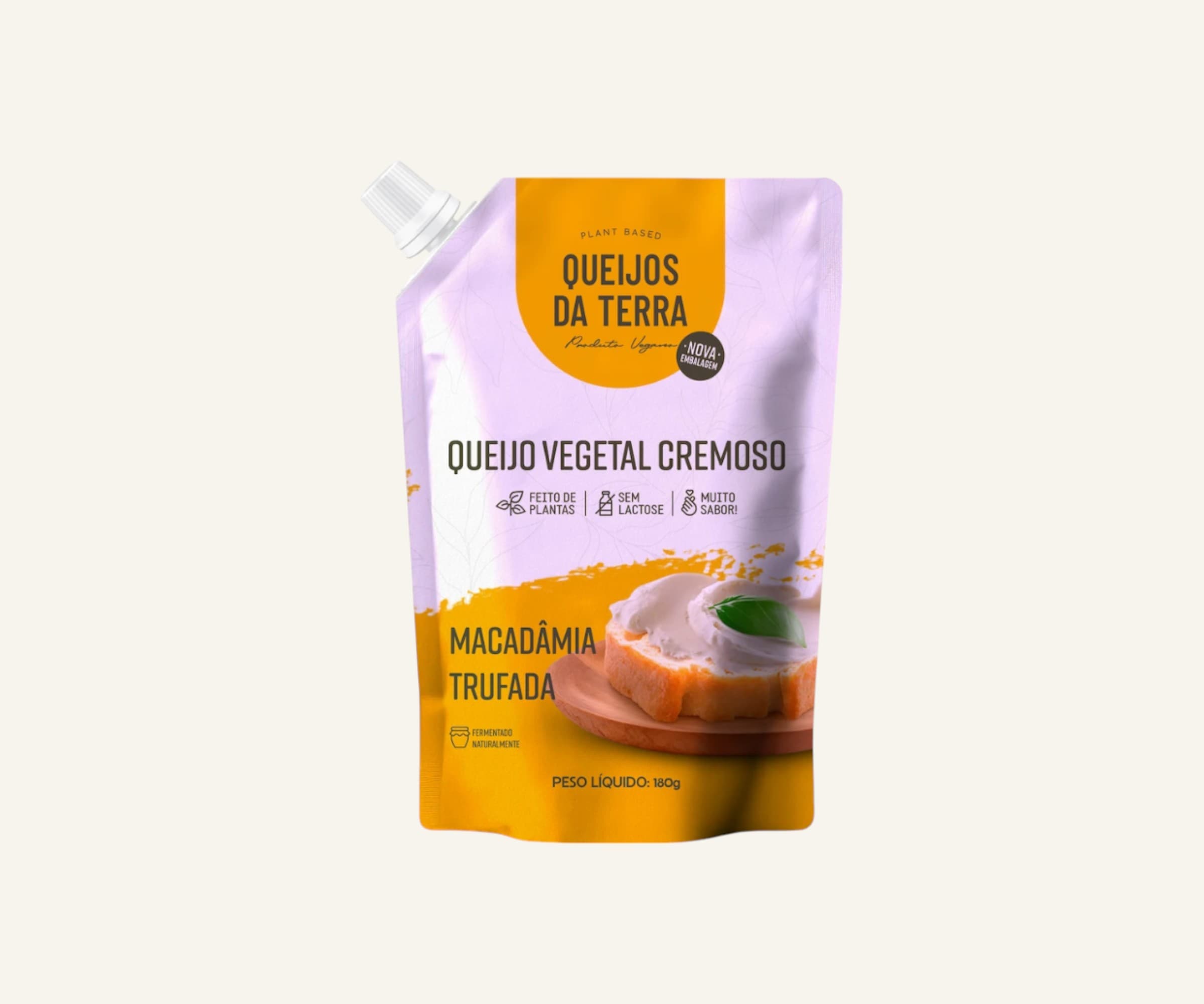 Queijo cremoso de macadâmia trufada 180g