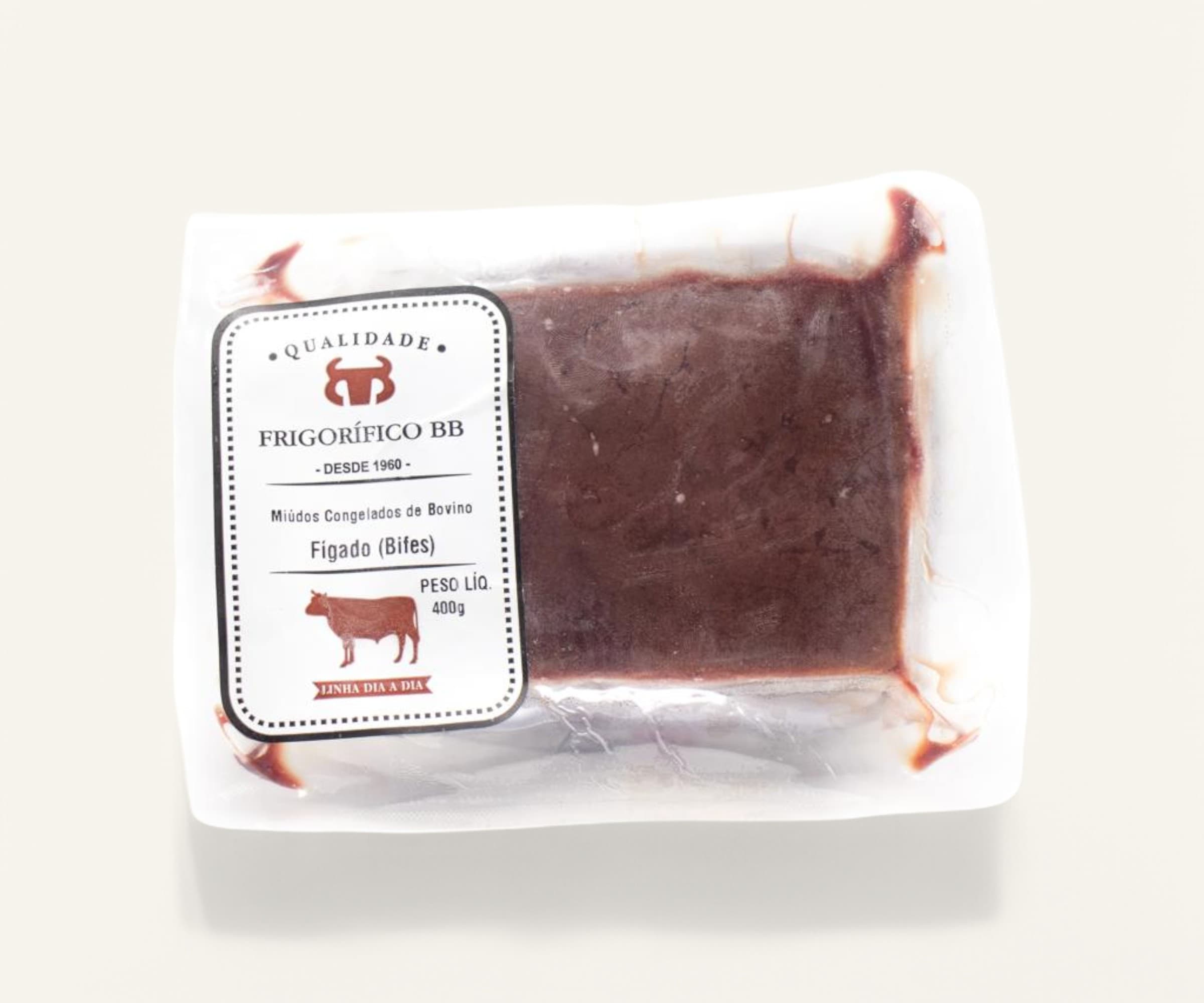 Bife de fígado congelado 400g
