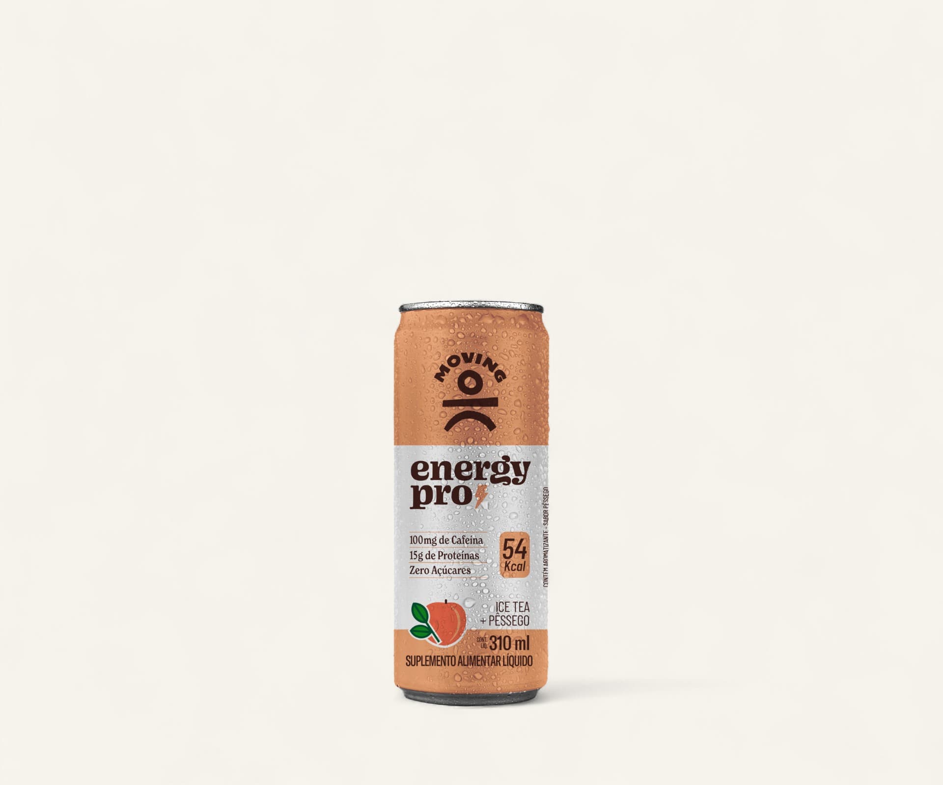 Energético proteico sabor ice tea de pêssego Moving 310ml