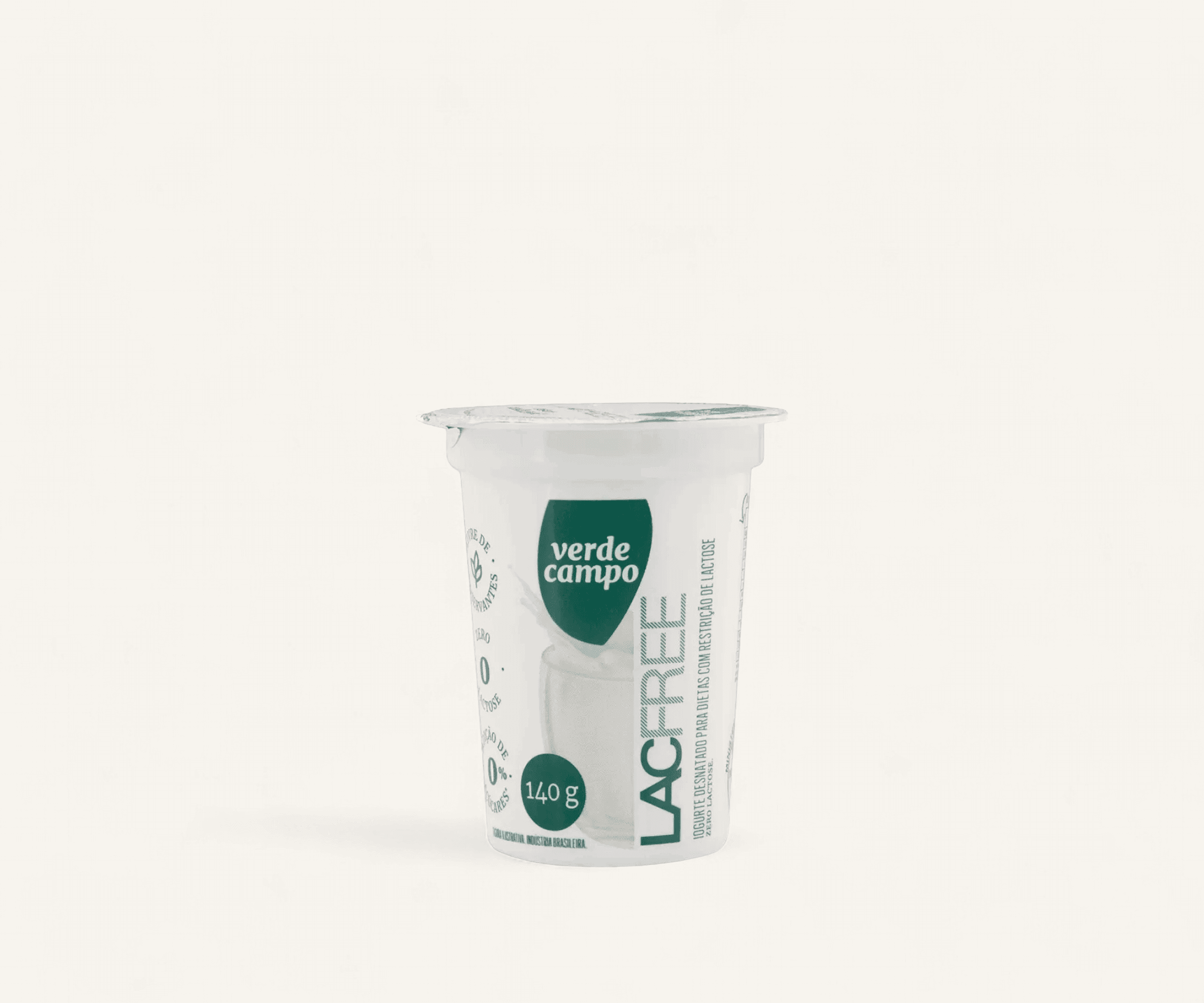 Iogurte natural desnatado Lacfree Verde Campo140g