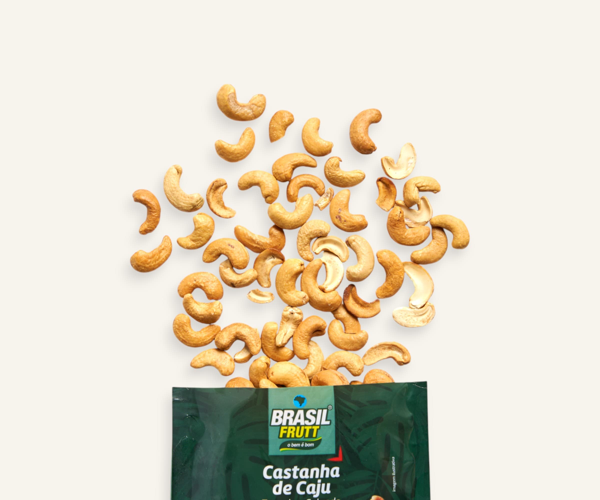 Castanha de caju torrada e salgada 200g