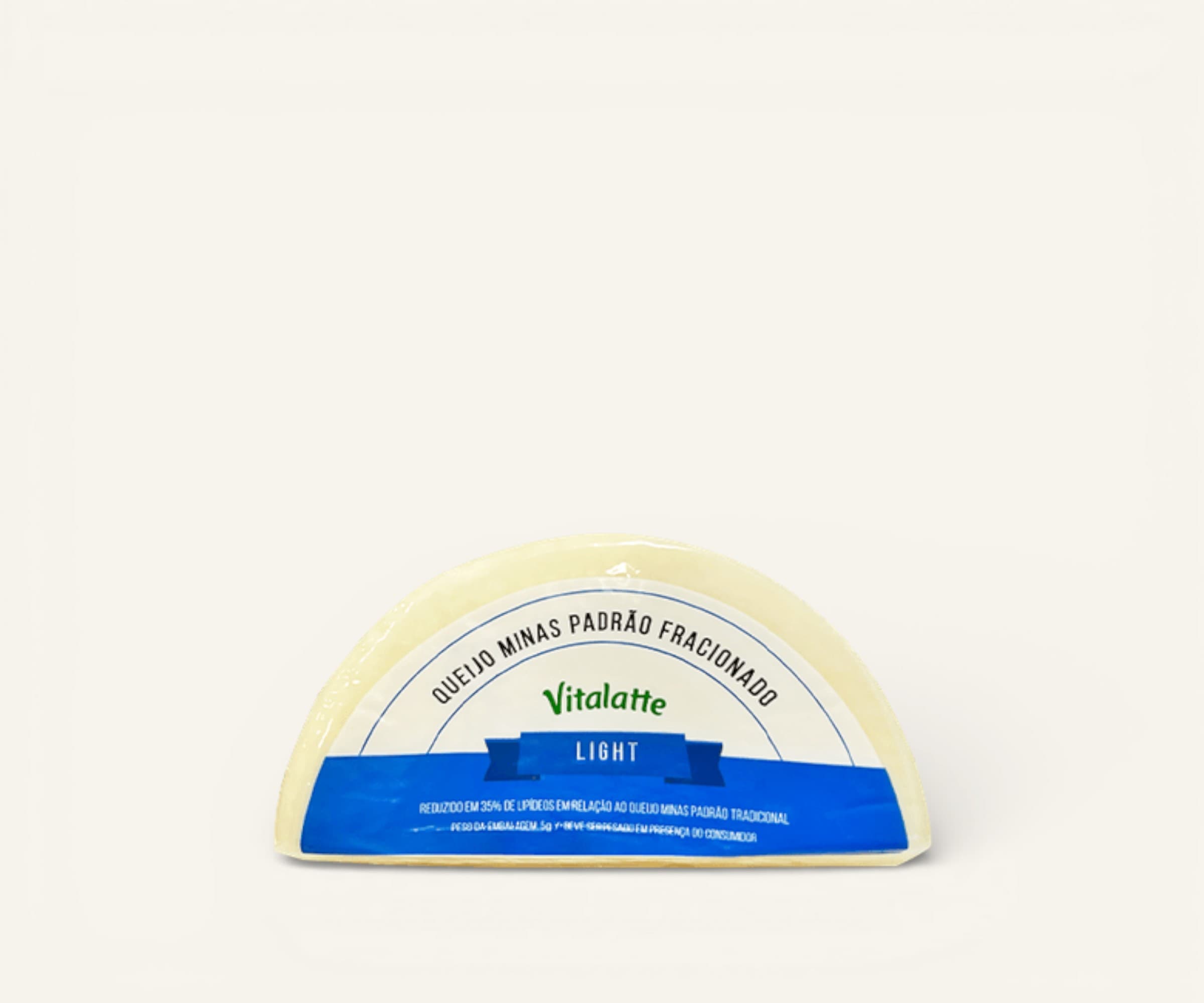 Queijo minas padrão light Vitalatte fracionado 350g