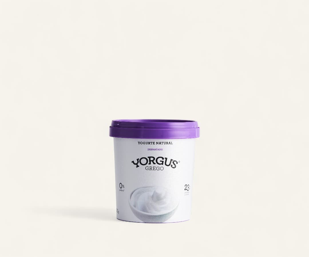 Iogurte grego desnatado natural Yorgus 500g