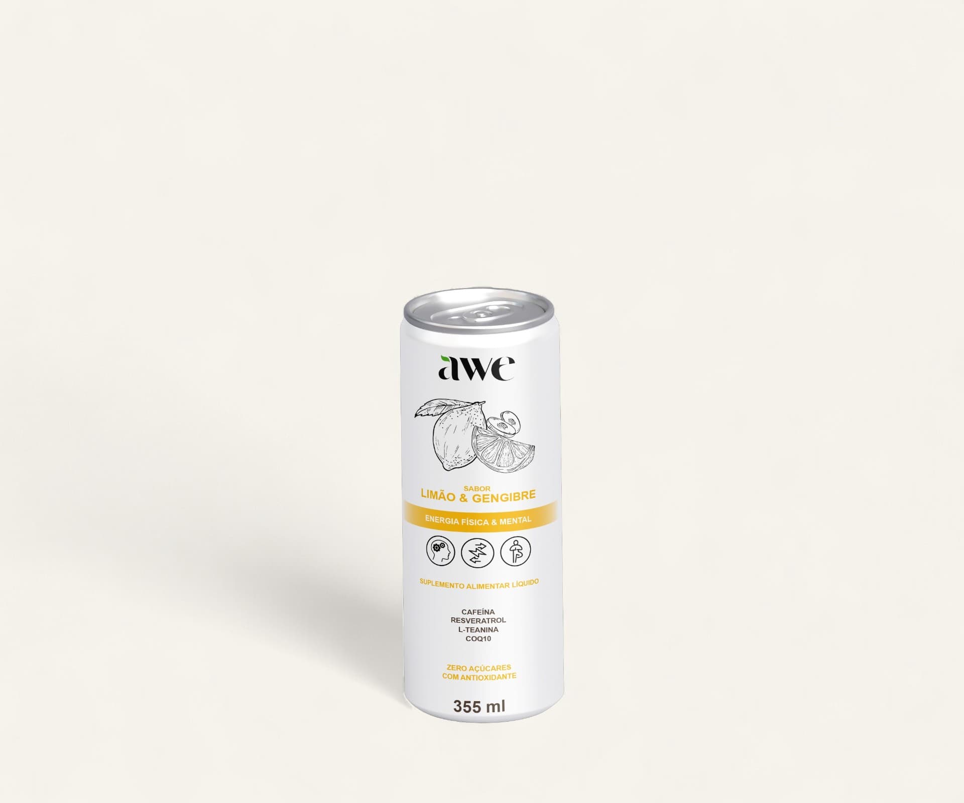 AWE limão e gengibre 355ml