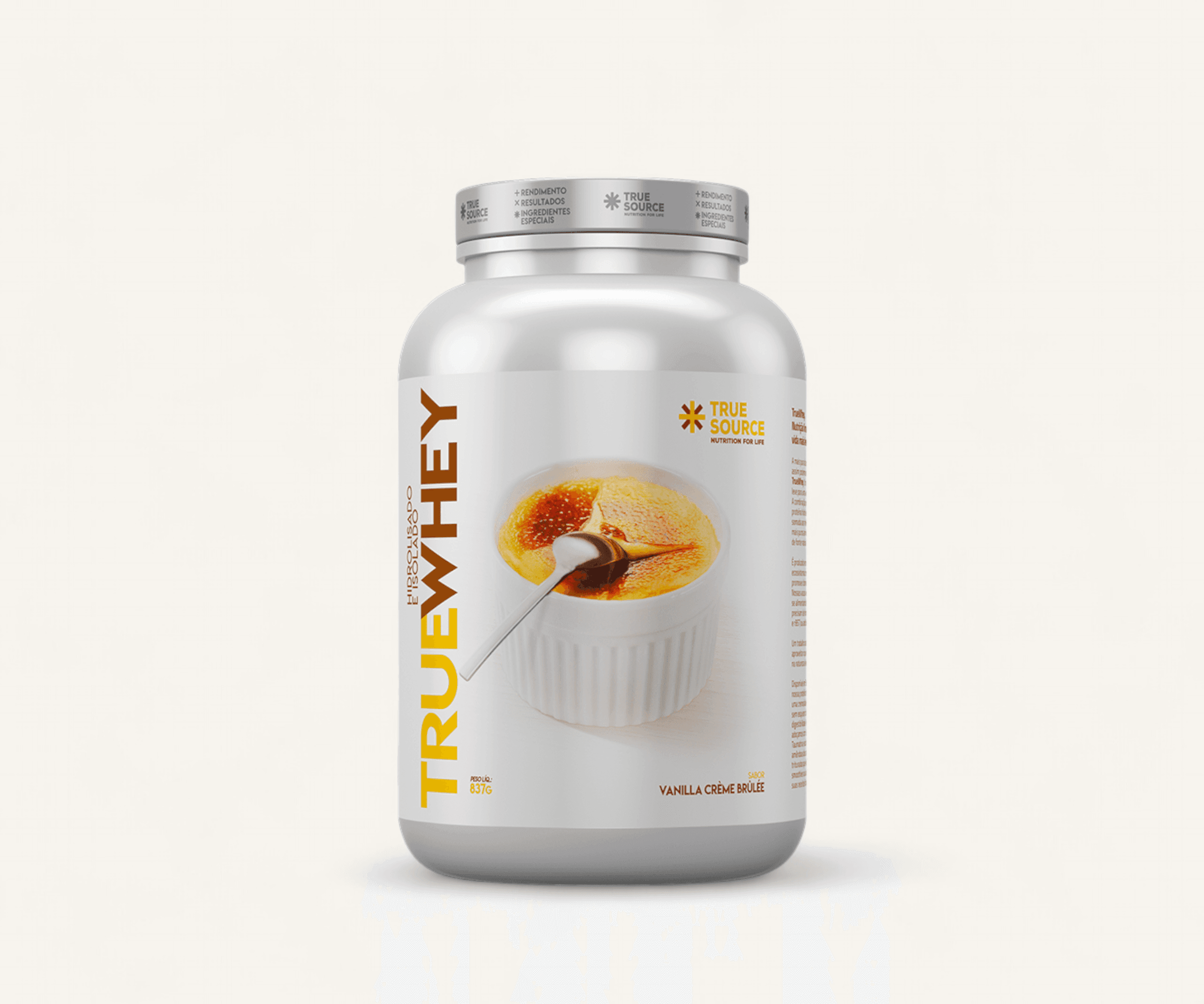 Whey protein sabor creme brulee True Source 837g