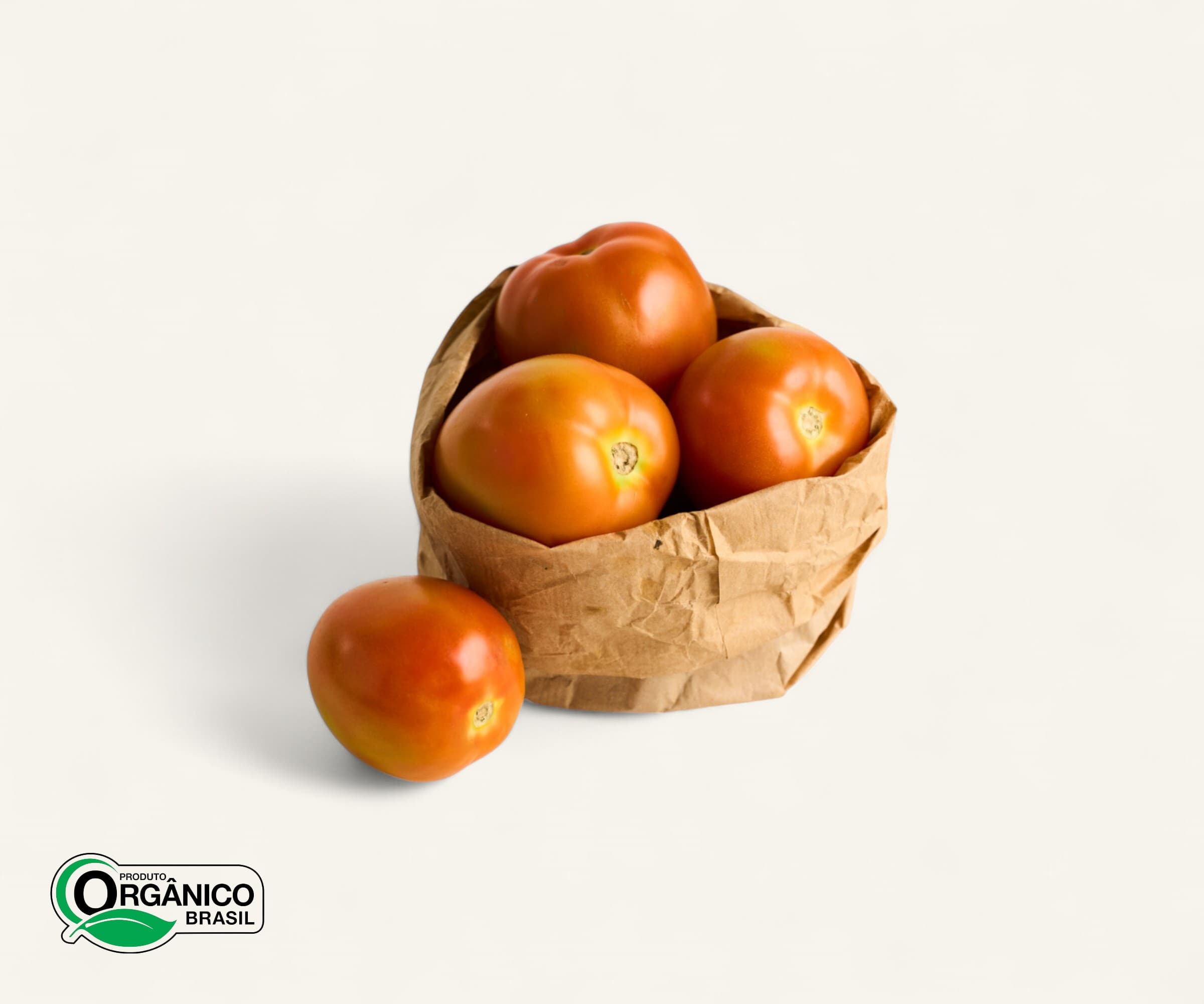 Tomate salada orgânico 500g | 3 a 4und