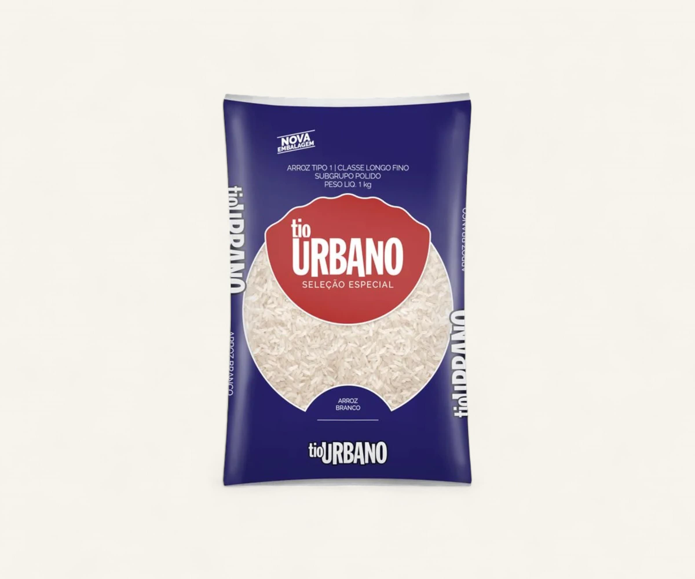 Arroz branco Tio Urbano 1kg