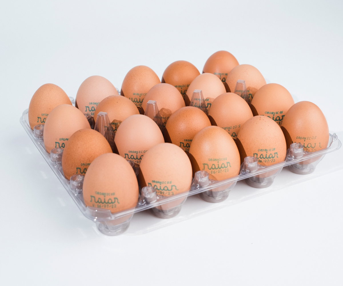 Ovos caipiras orgânicos Raiar 20 unidades