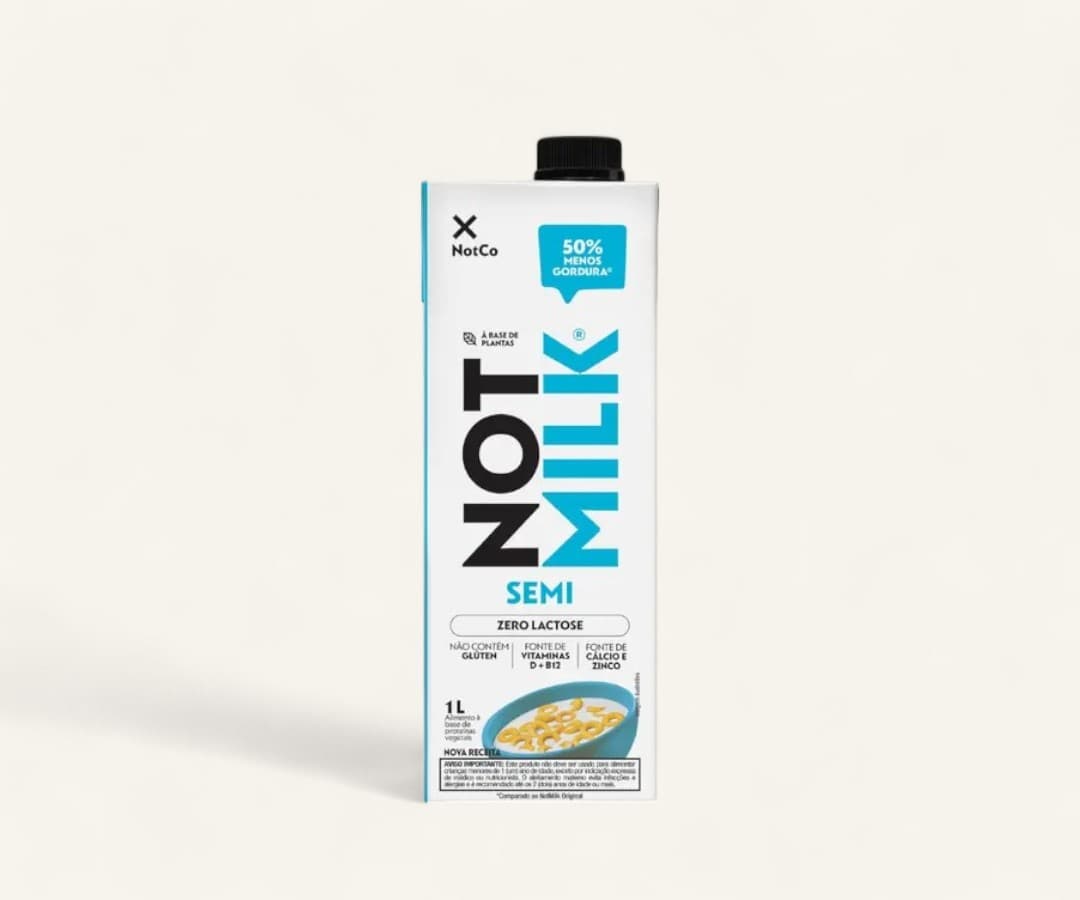 Bebida vegetal NotCo NotMilk semi desnatada 1L