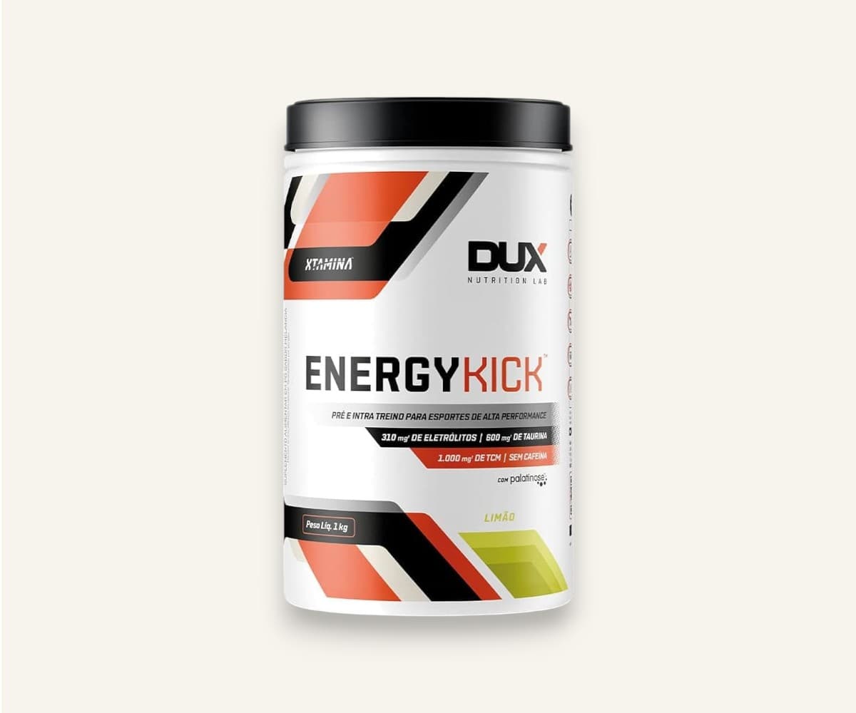 Pré-treino energy kick sabor limão Dux 1kg
