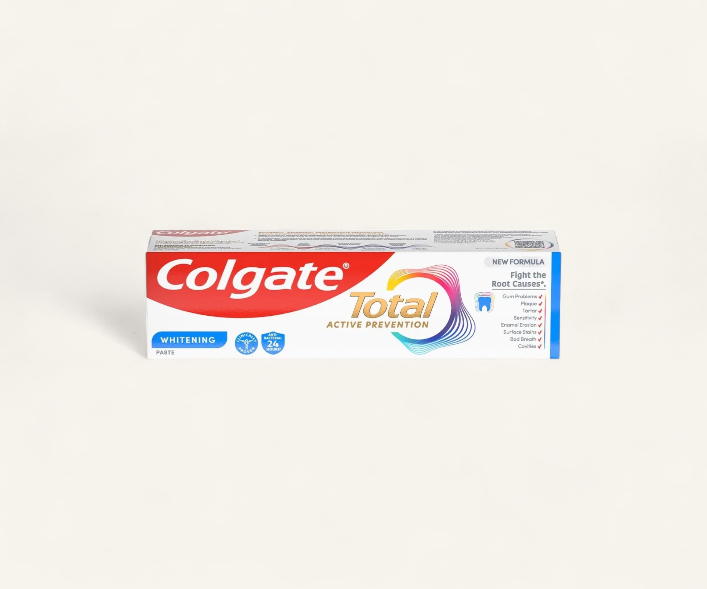 Creme dental Total whitening prevenção ativa Colgate 90g