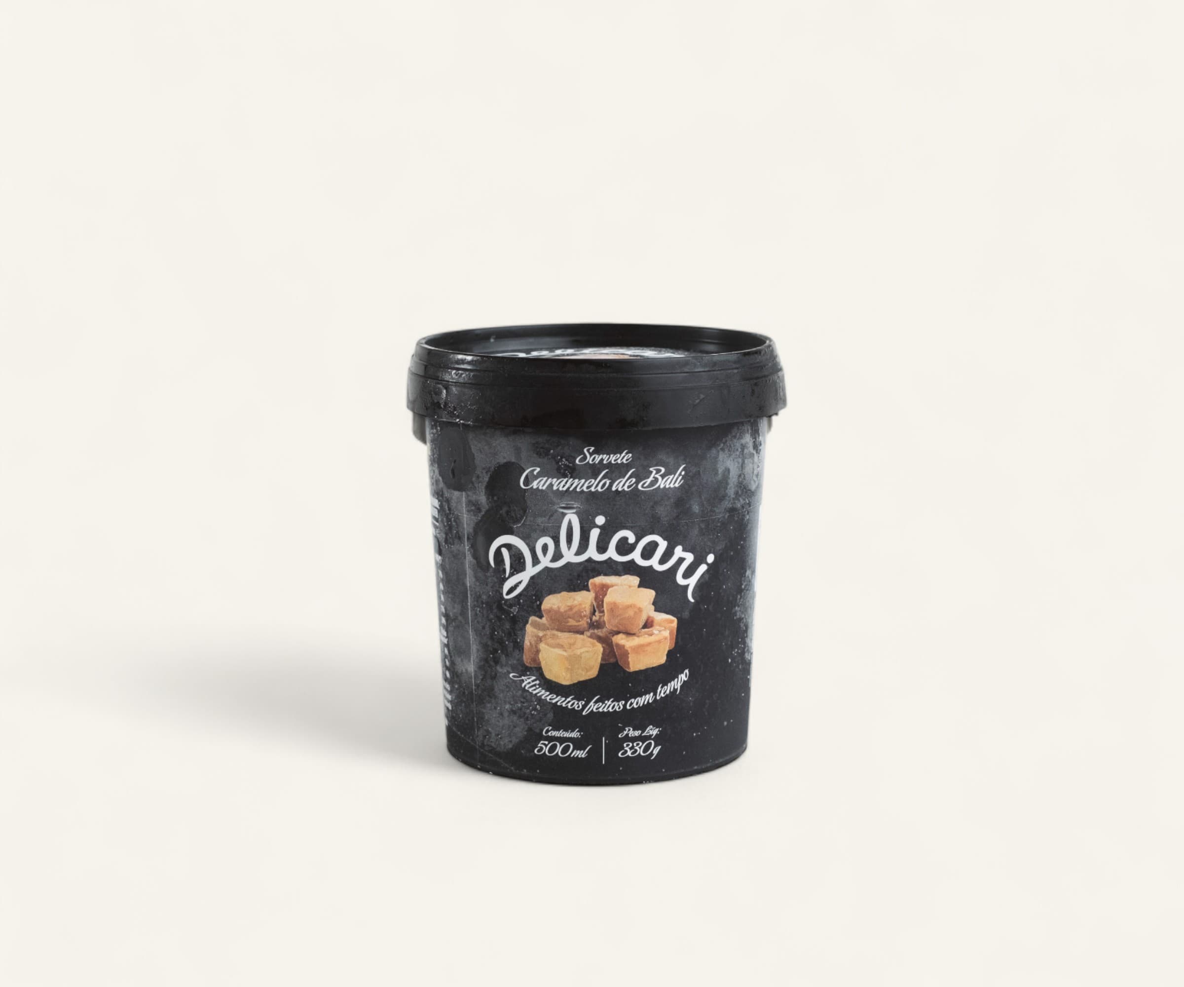 Sorvete de caramelo bali Delicari 500ml