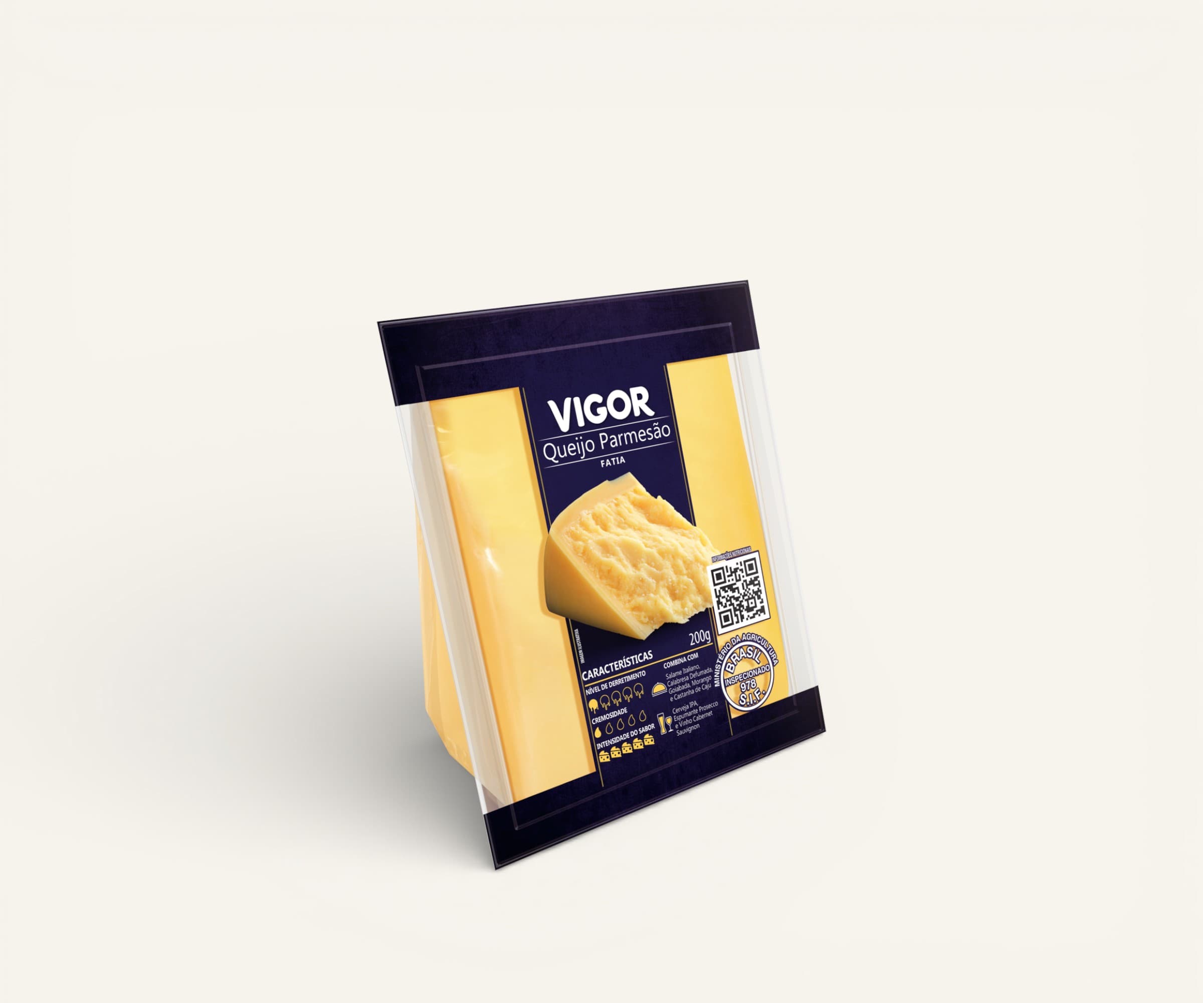 Queijo parmesão Vigor 200g