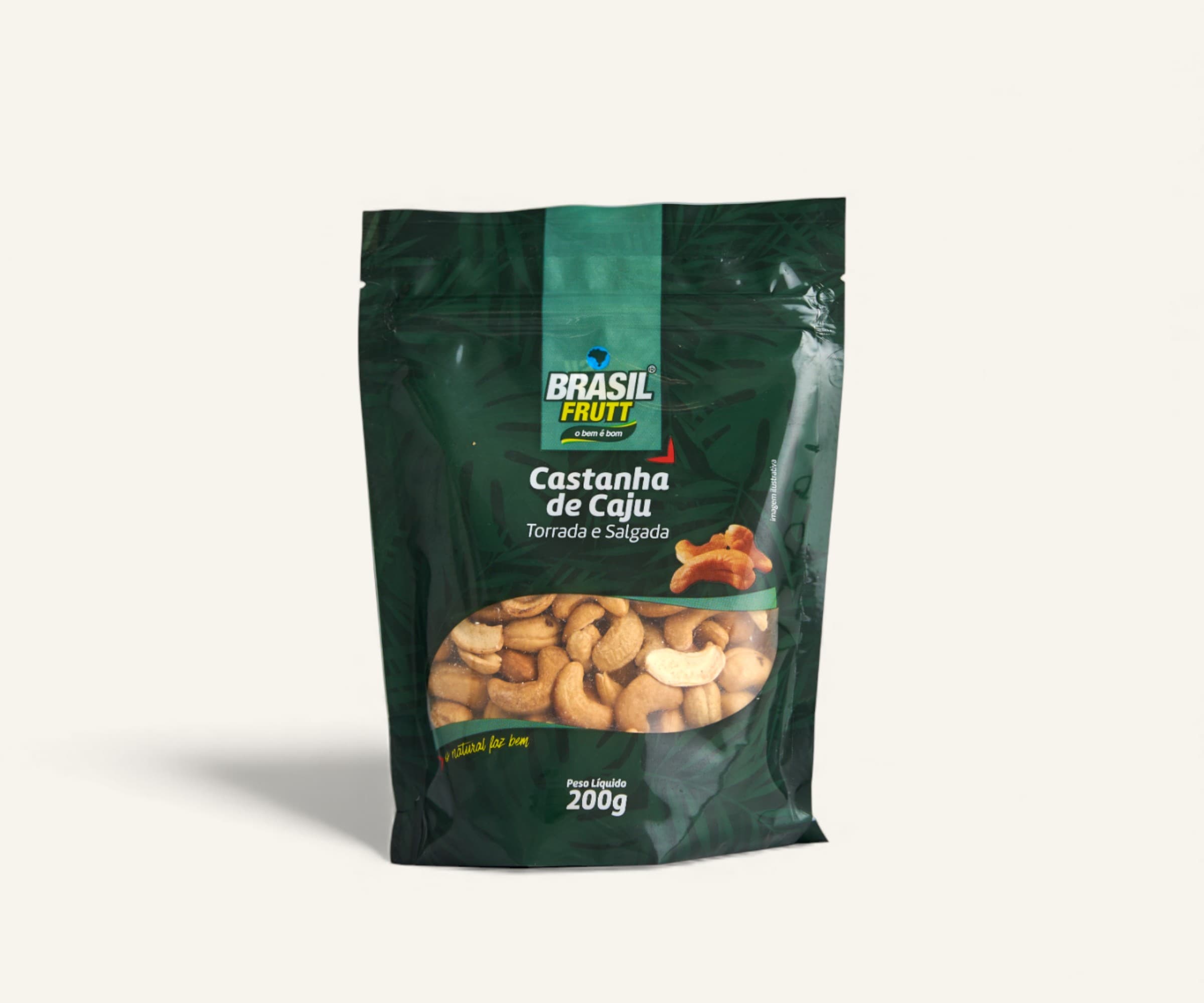 Castanha de caju torrada e salgada 200g