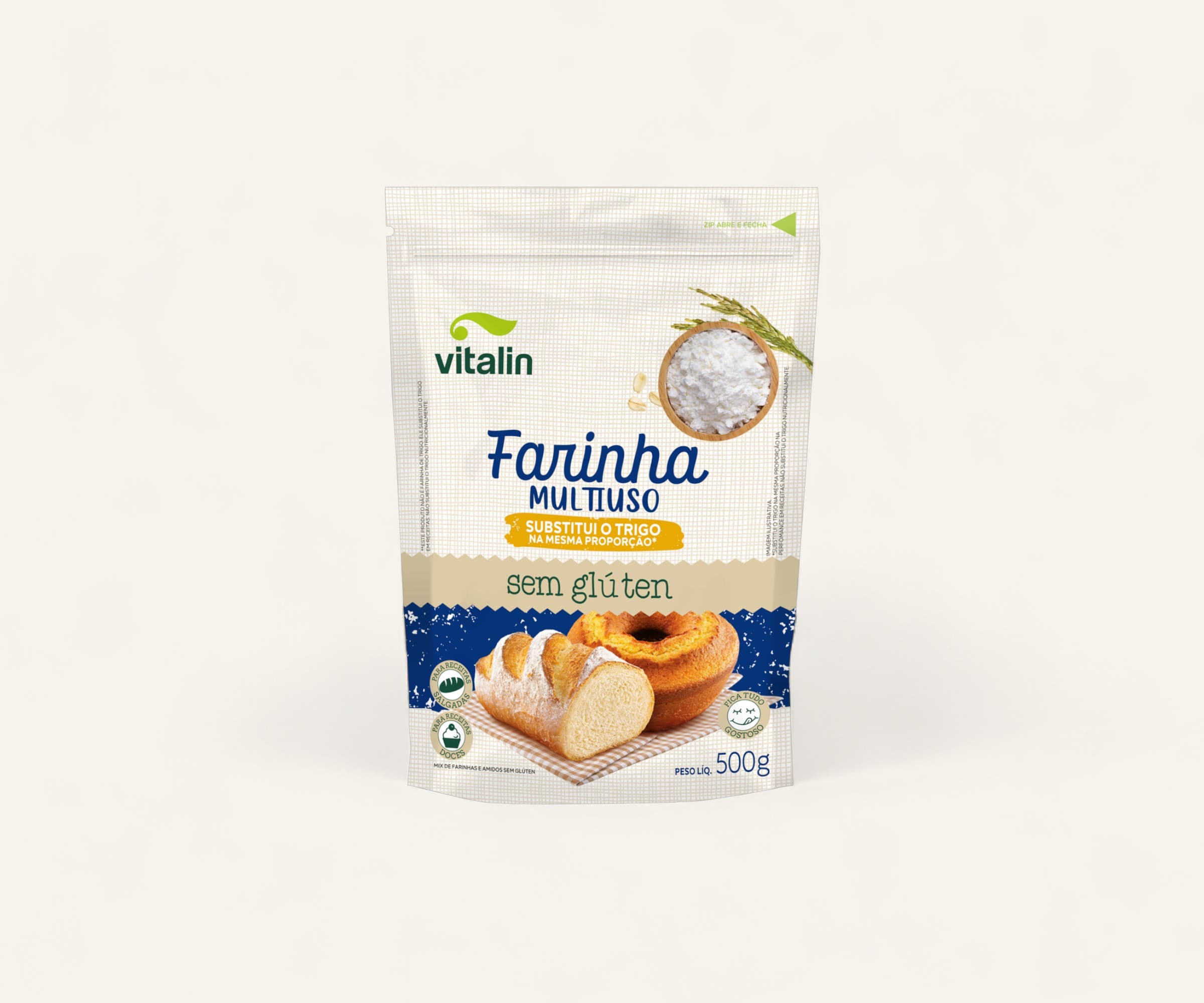 Farinha multiuso sem glúten 500g
