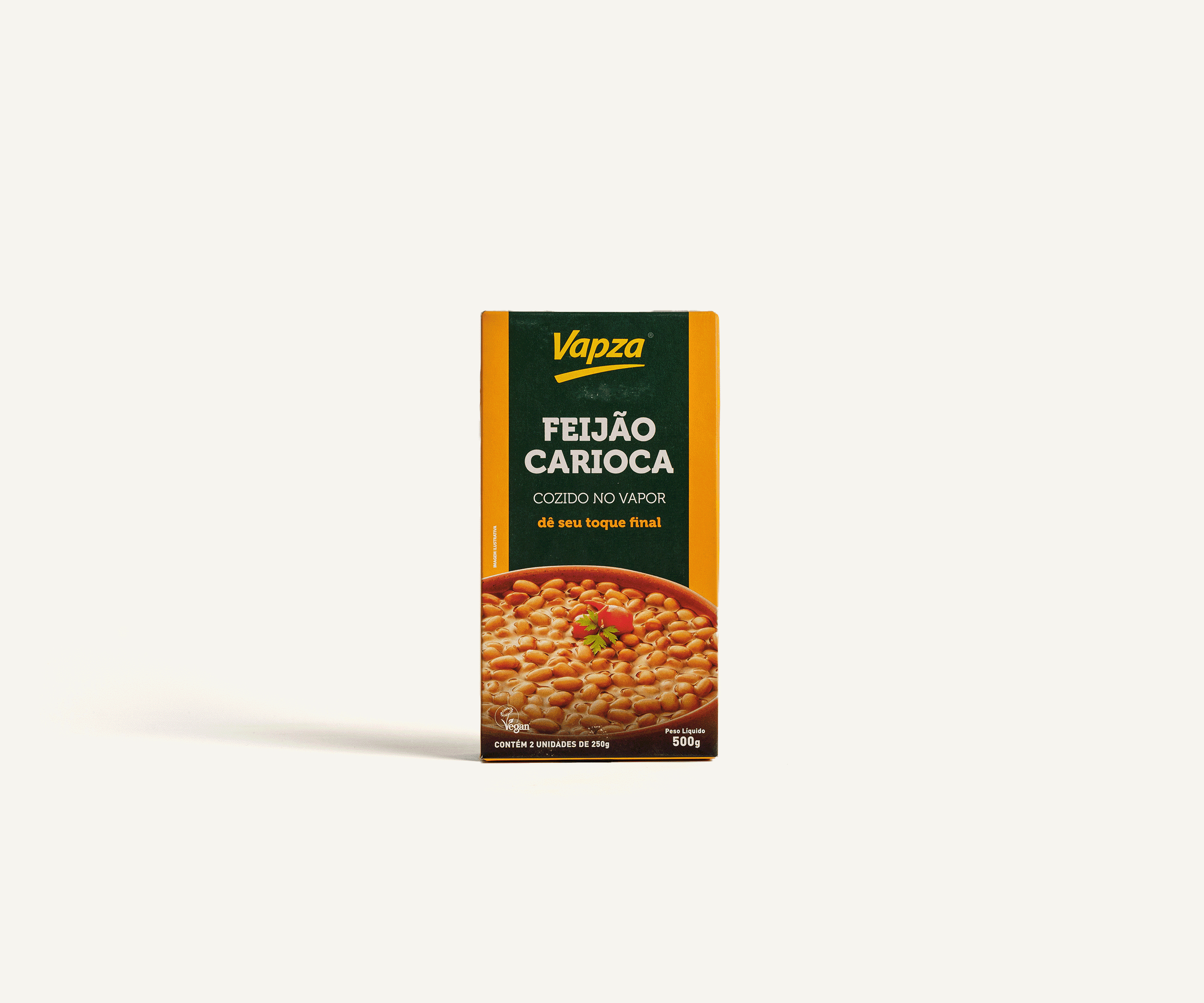 Feijão carioca cozido Vapza 500g