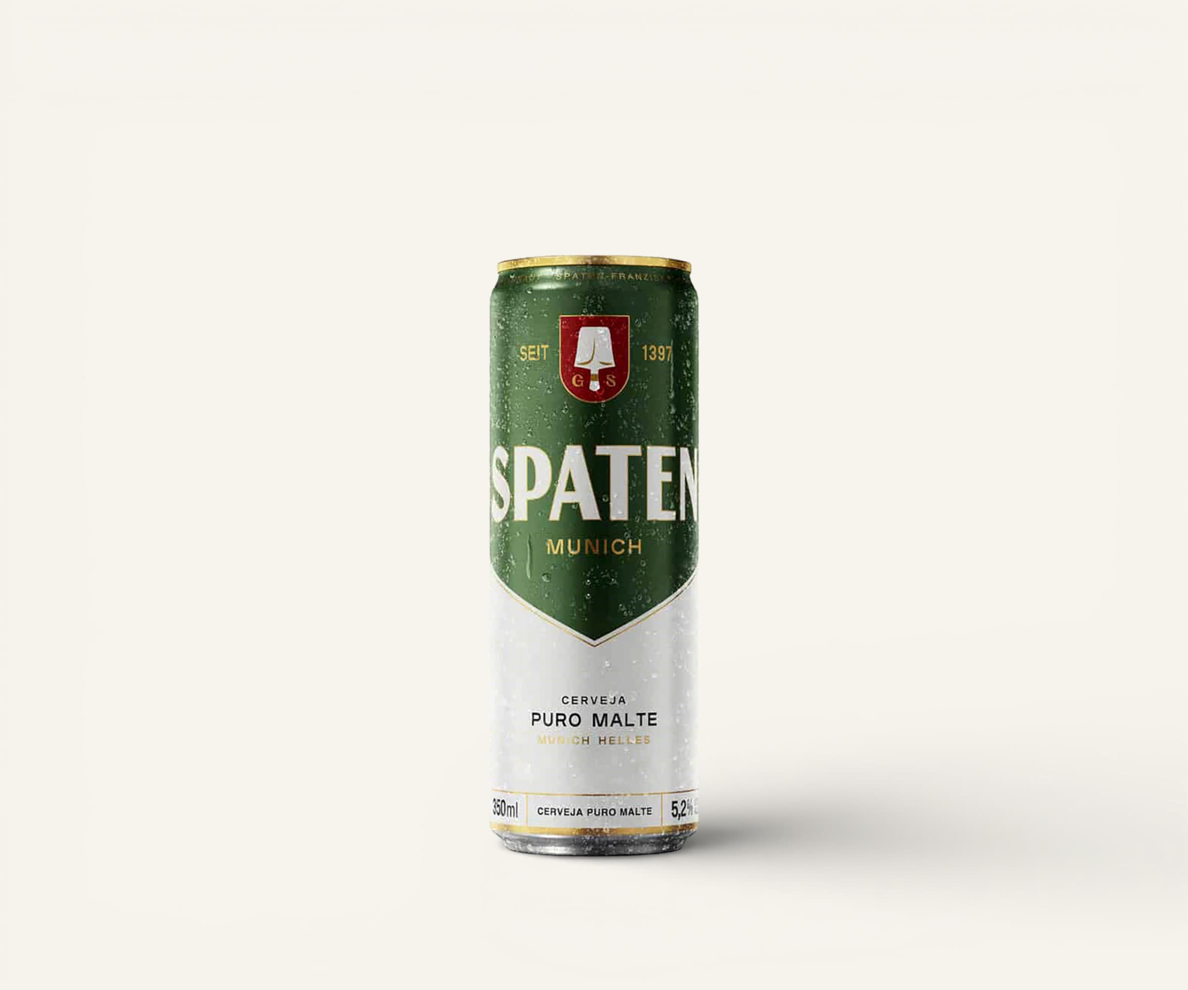 Cerveja puro malte Munich Helles Spaten lata 350ml