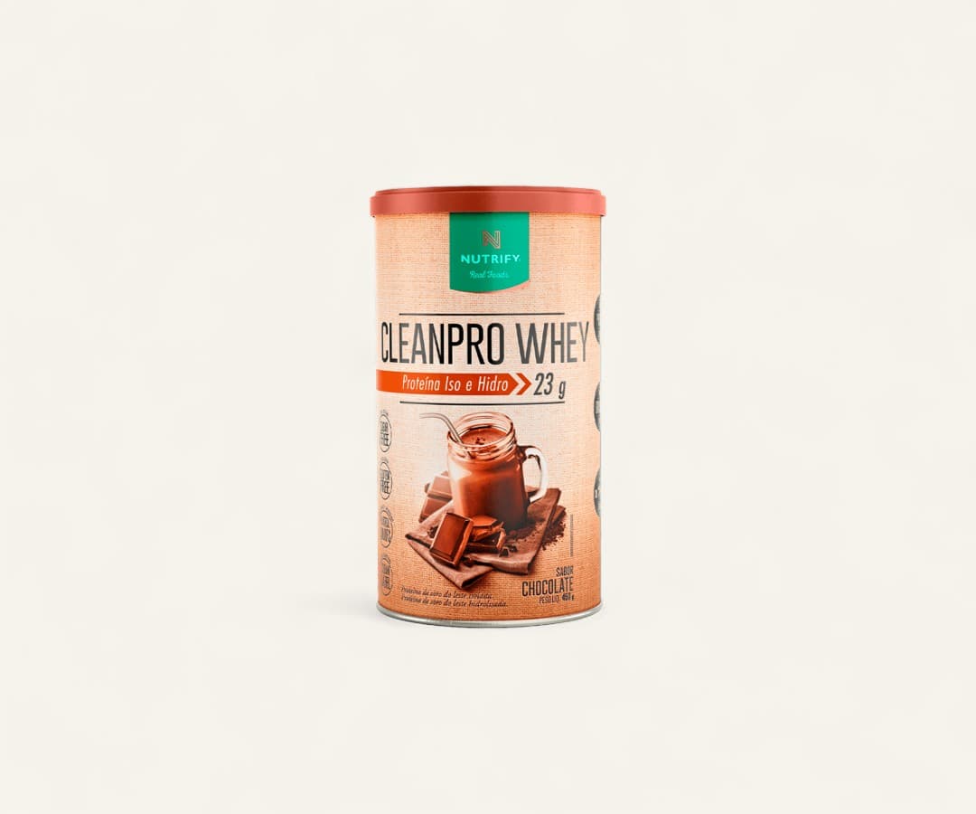 Whey protein Cleanpro whey 23g sabor chocolate 450g