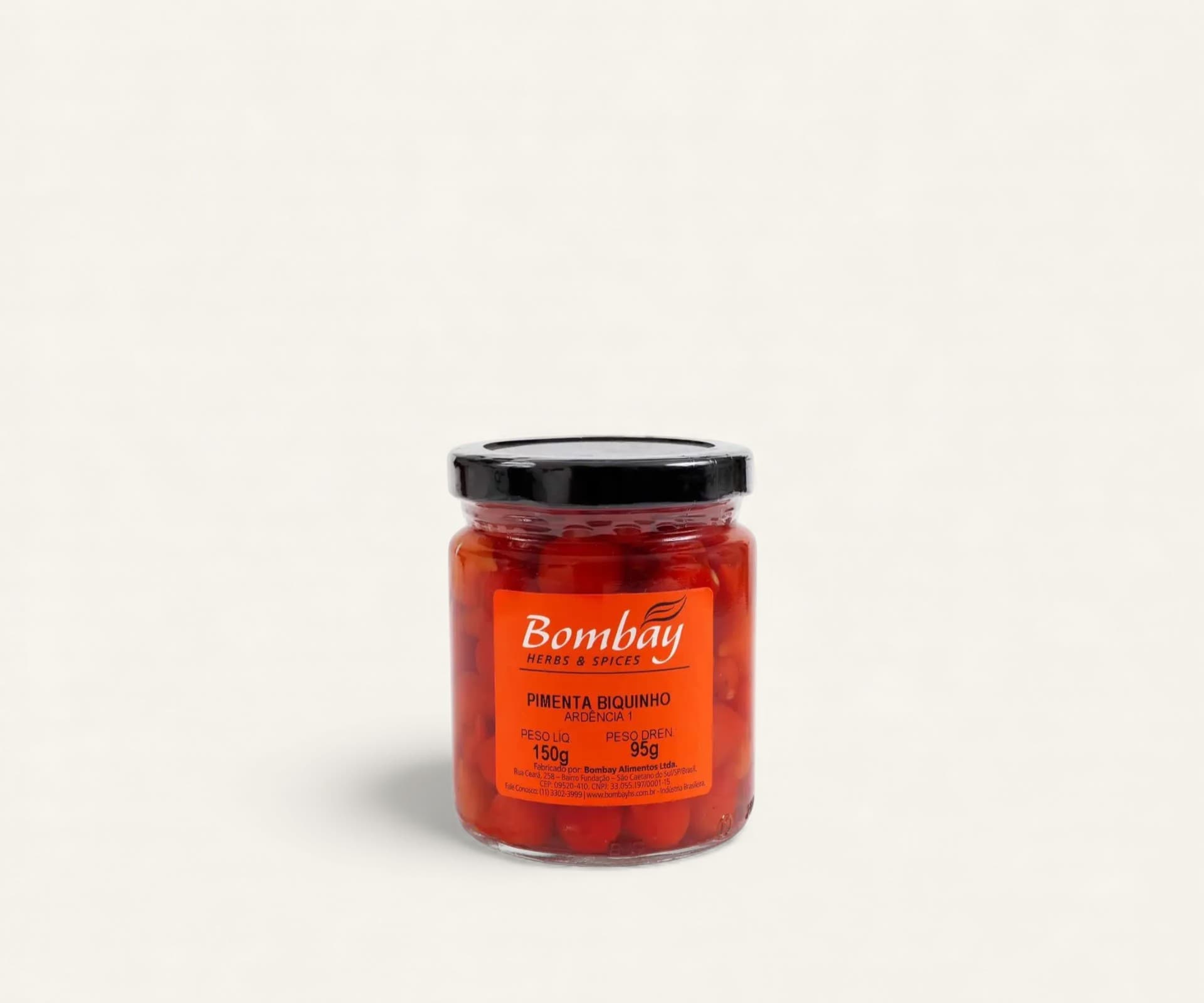 Pimenta biquinho em conserva Bombaby 150g