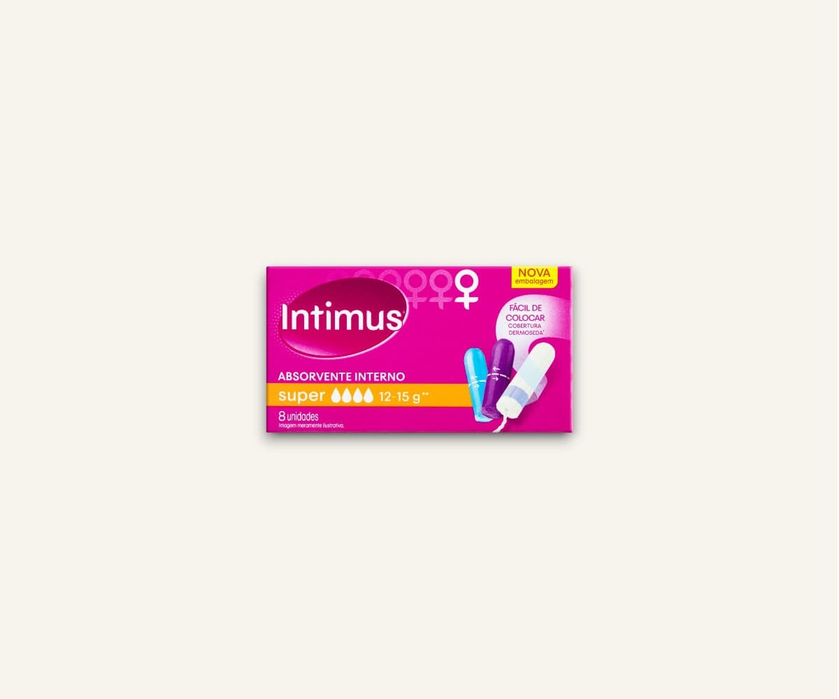 Absorvente interno super Intimus 8un