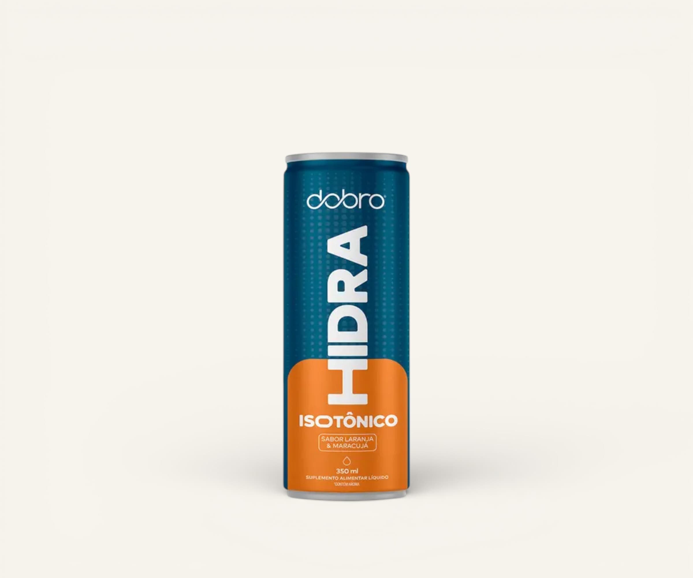 Hidra isotônico Dobro sabor laranja e maracujá lata 350ml