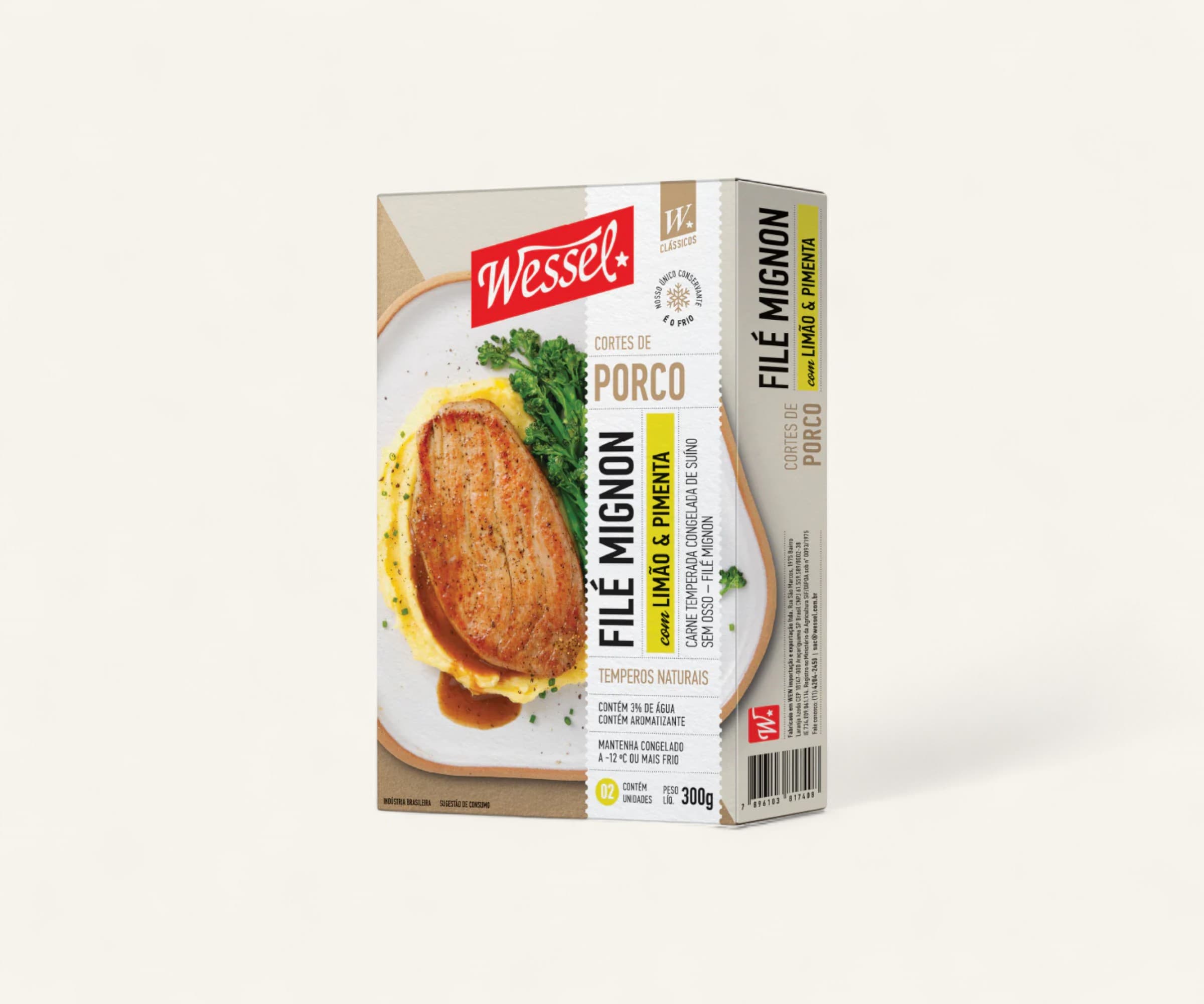 Filé mignon suíno com limão & pimenta 300g