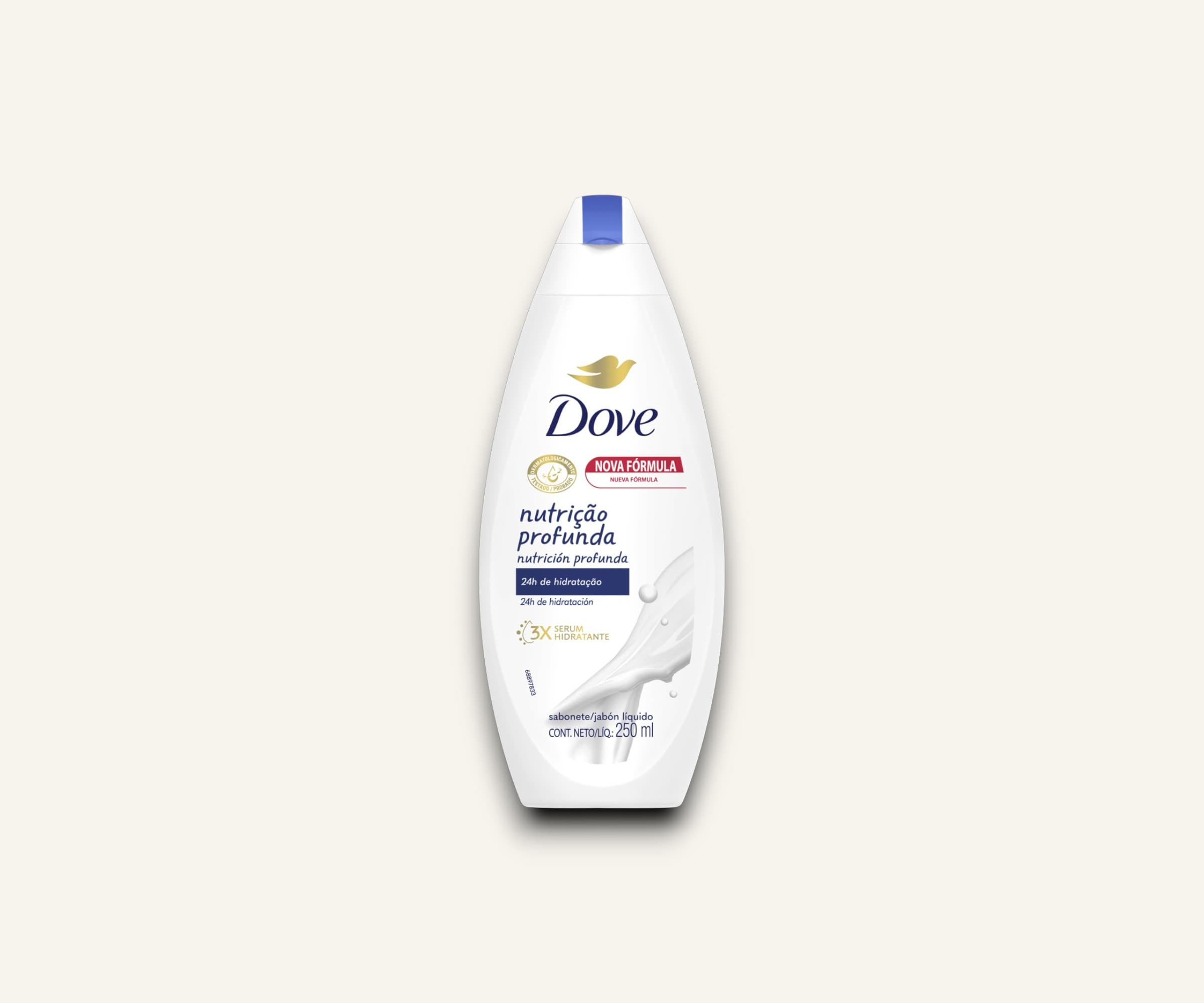 Sabonete líquido nutrição profunda Dove 250ml