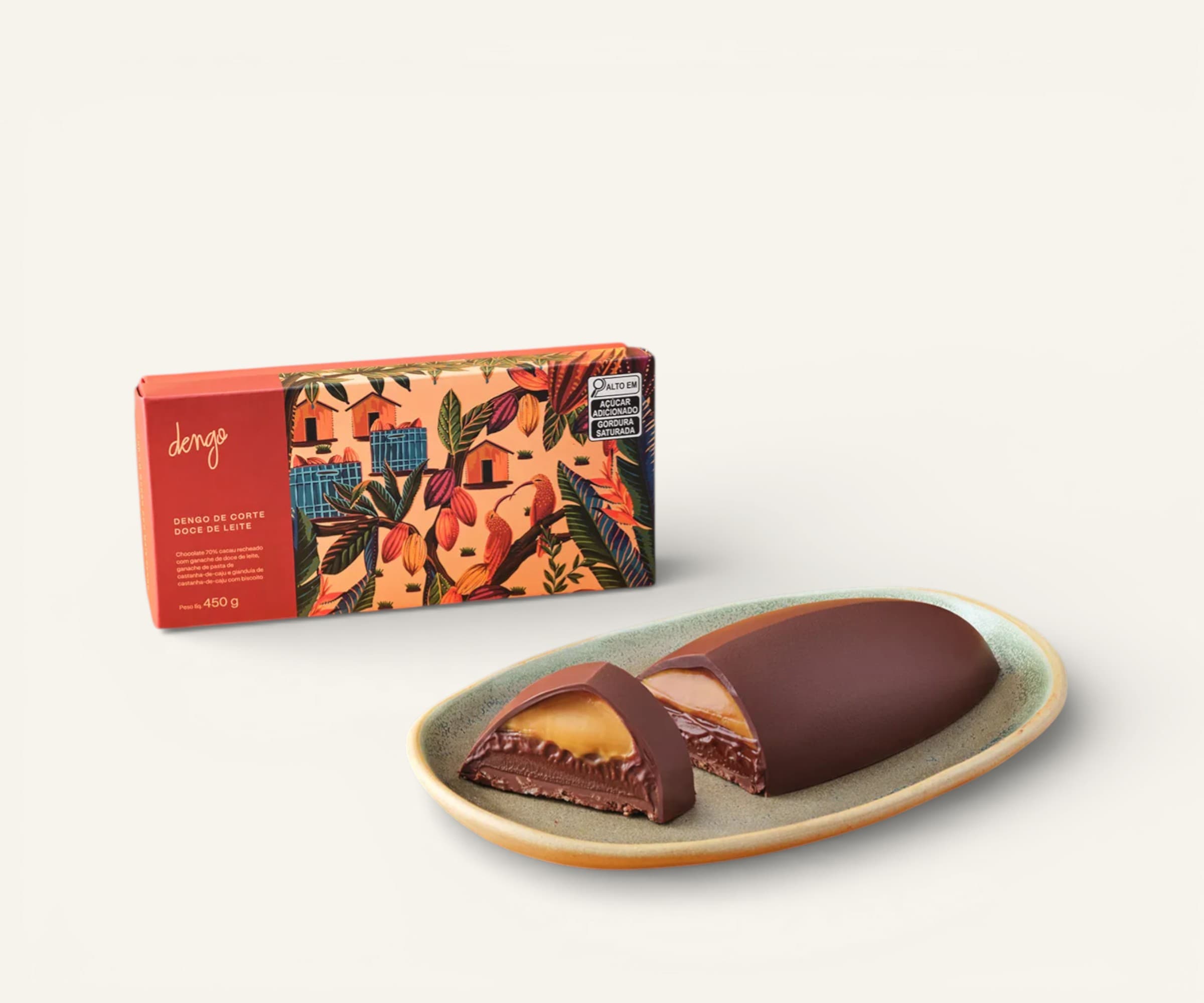 Sobremesa Dengo de Páscoa chocolate com doce de leite 450g