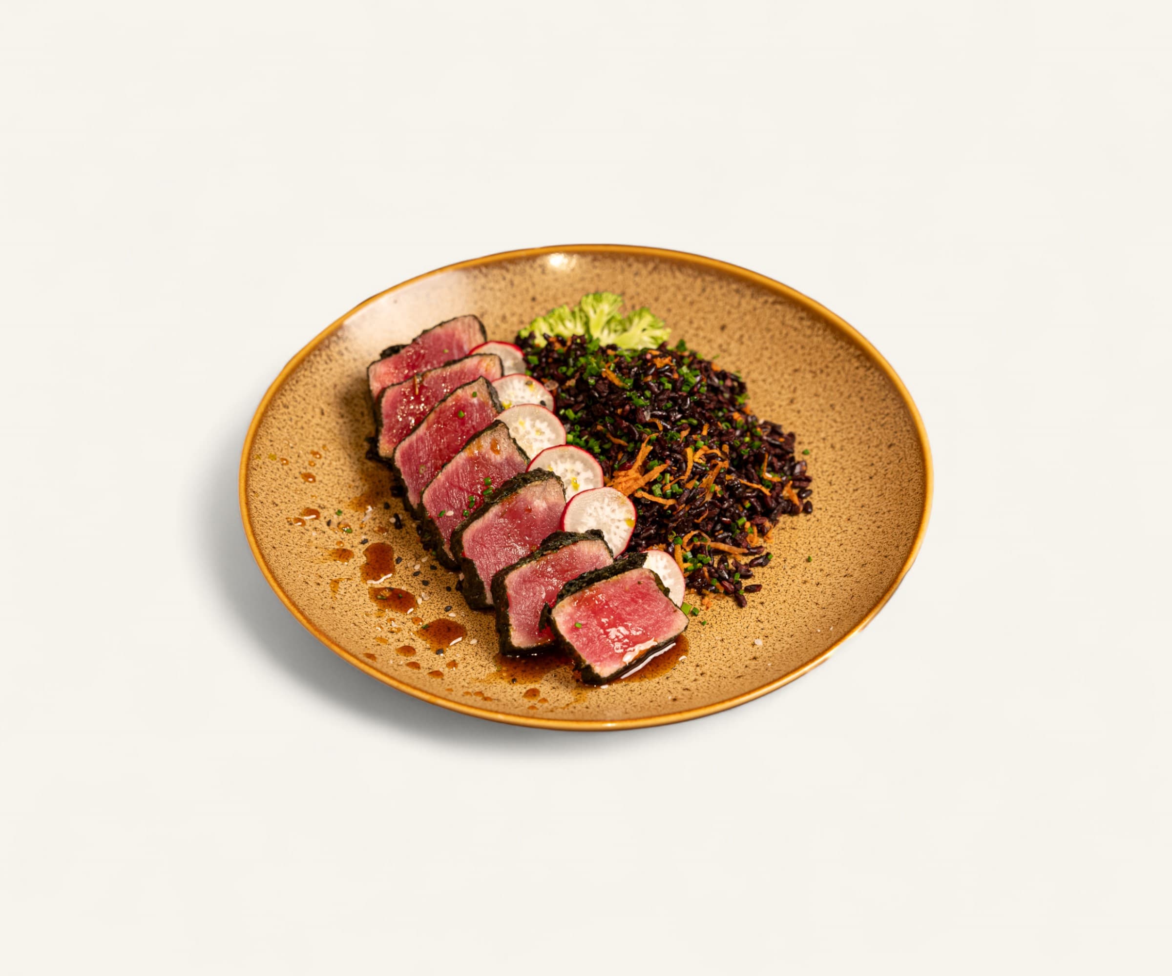 Atum nori com arroz negro e vegetais 350g