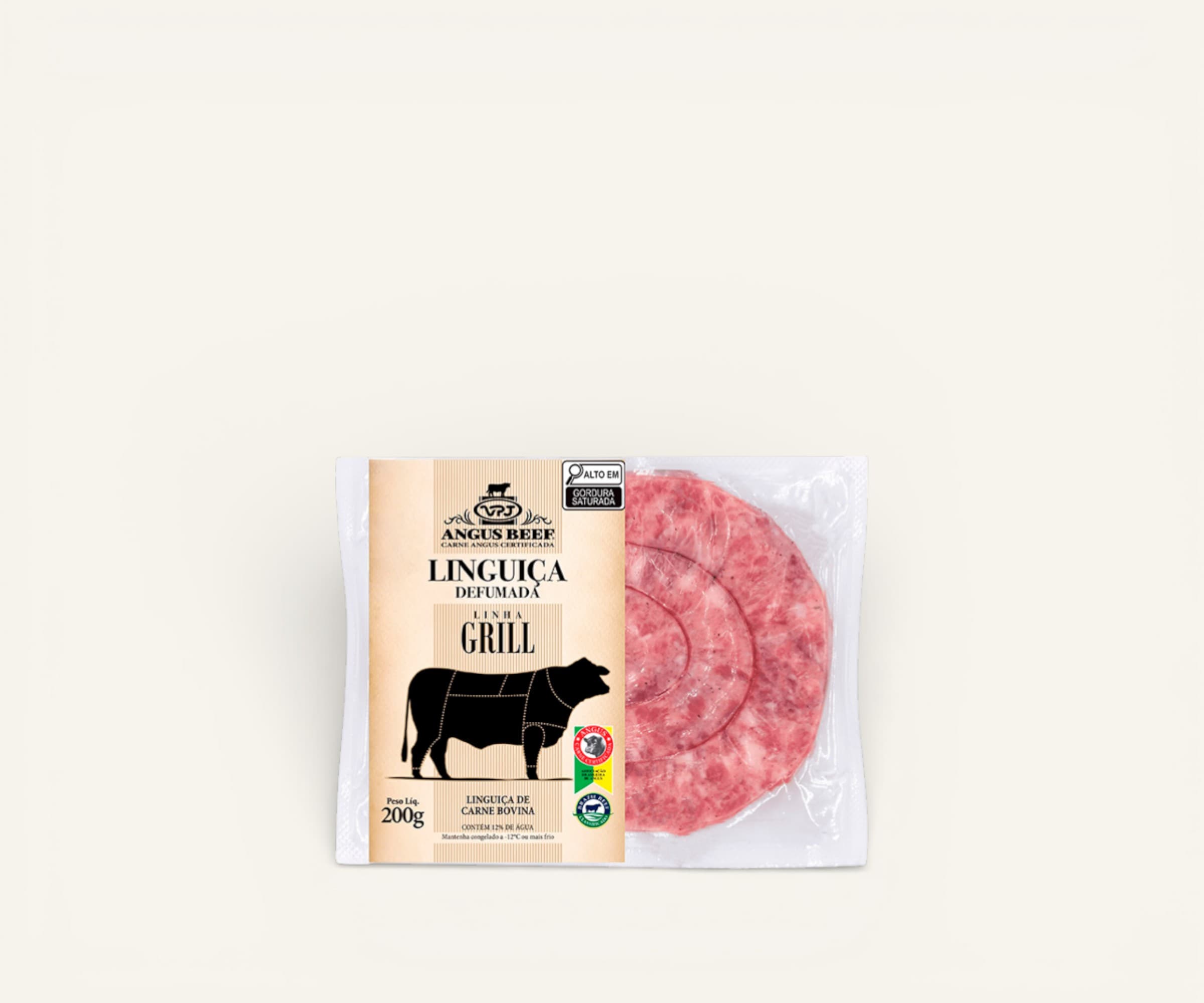 Linguiça Angus Beef VPJ linha grill 200g