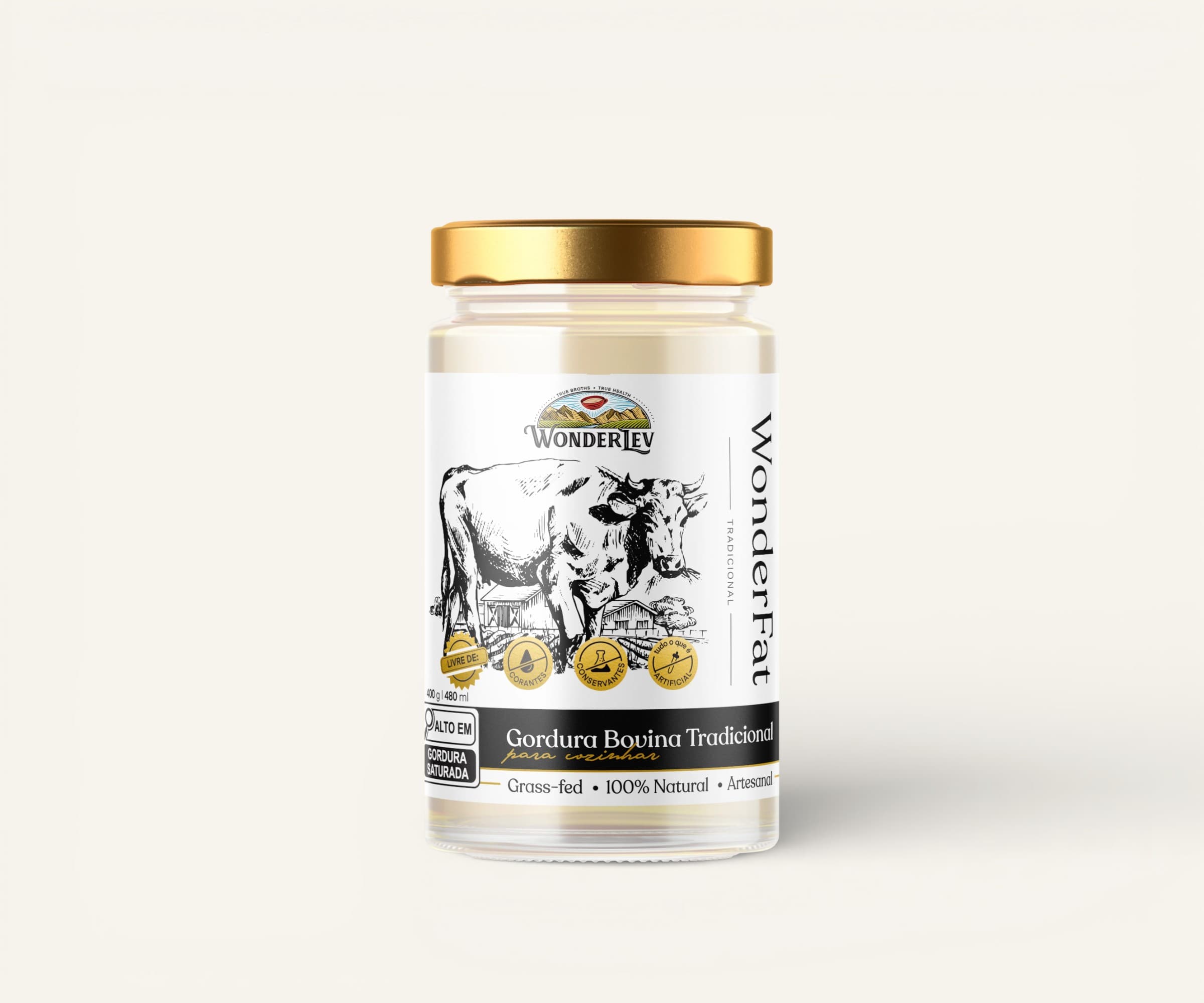 Gordura bovina tradicional WonderFat 400g