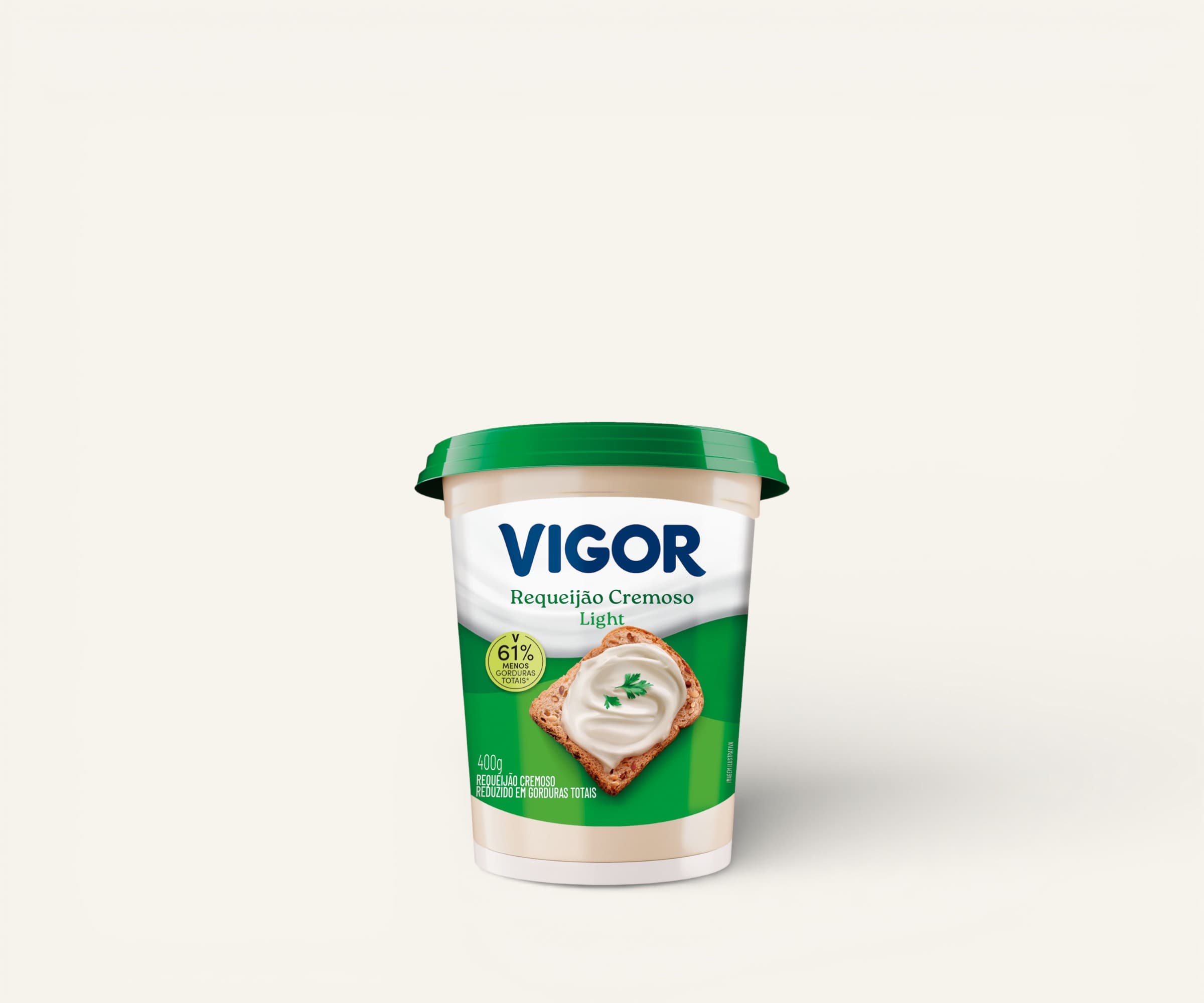 Requeijão cremoso light Vigor 400g