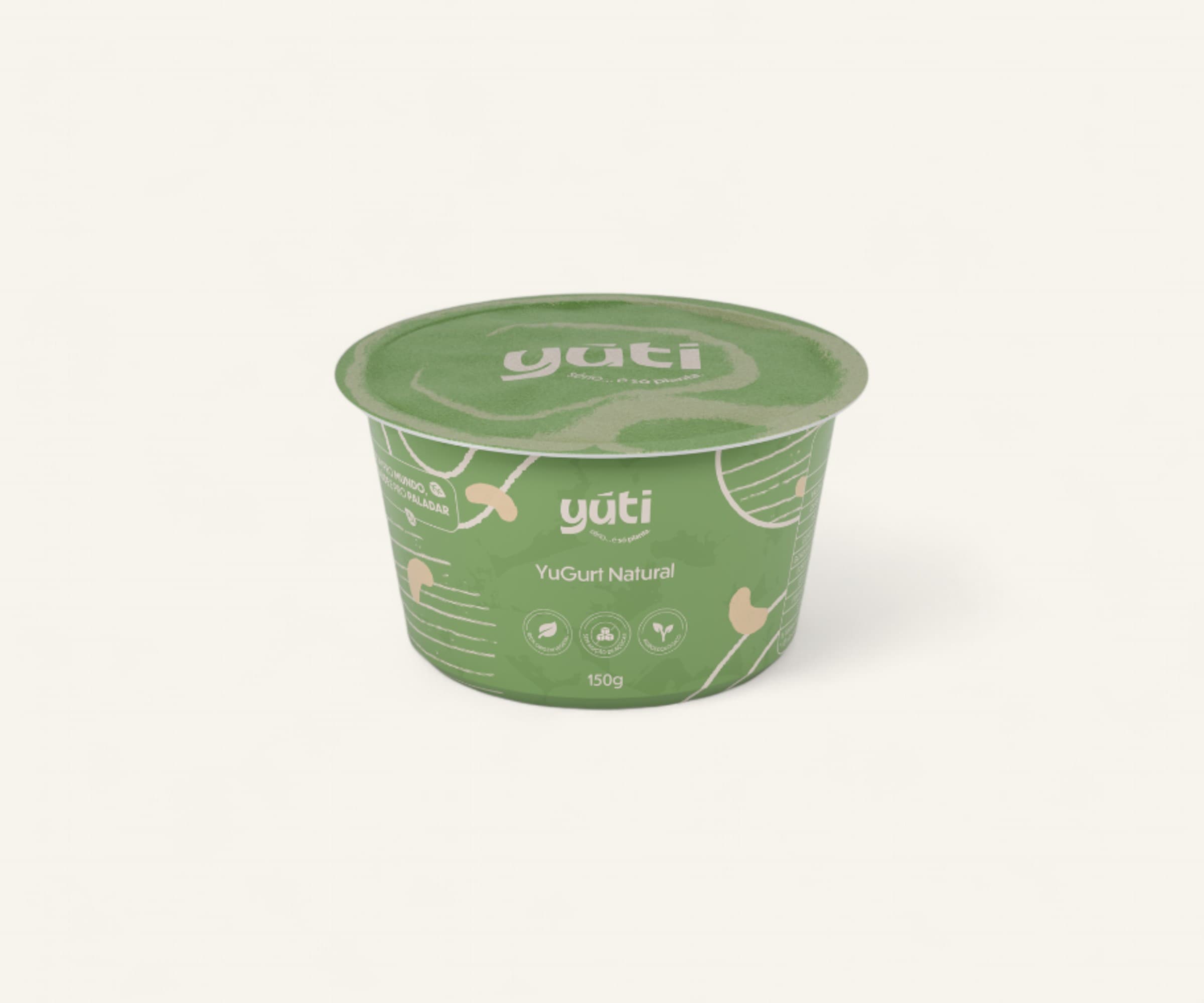 Iogurte vegetal natural Yúti 150g