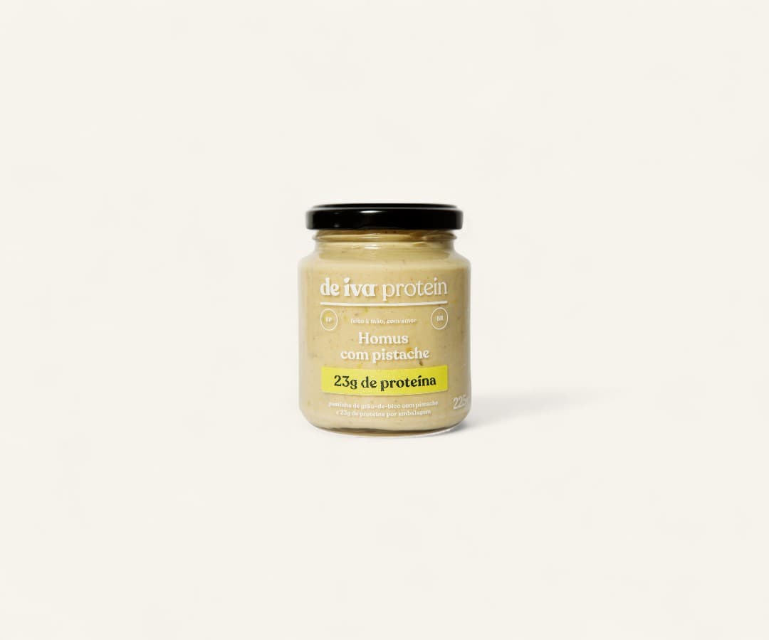 Homus com pistache 23g de proteína De Iva 225g