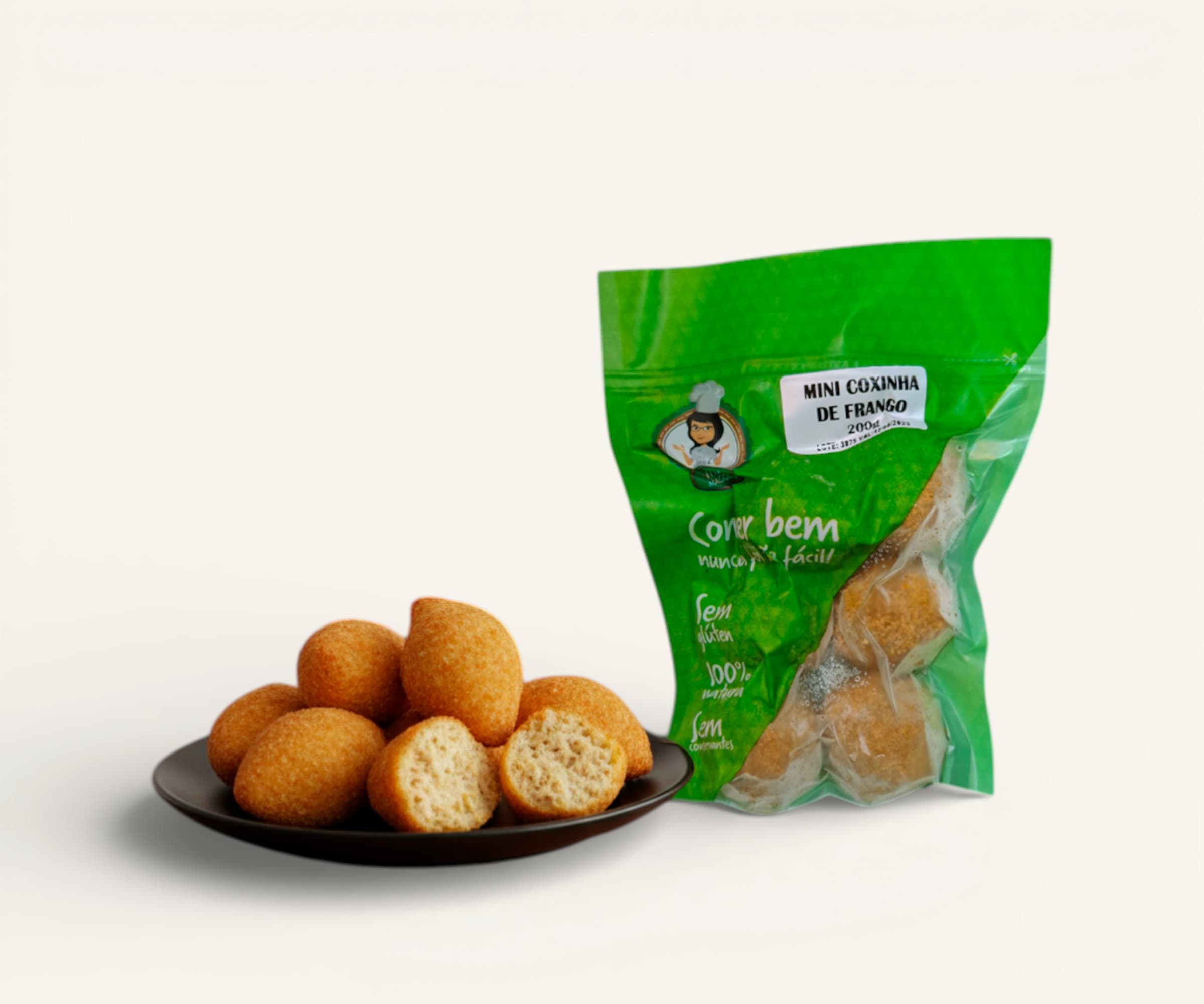 Mini coxinha de frango sem glúten 200g