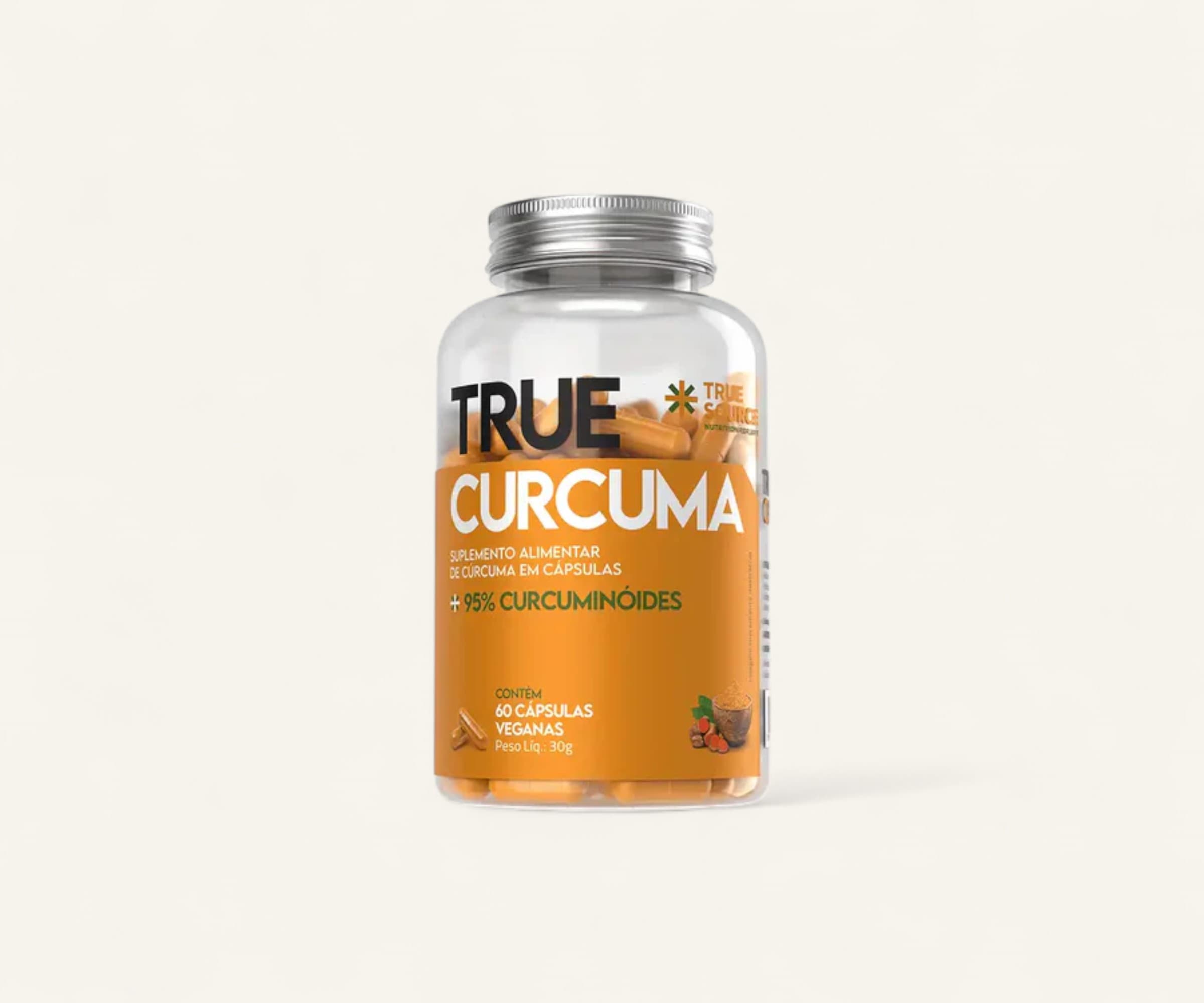 Suplemento alimentar True Curcuma 60 cápsulas