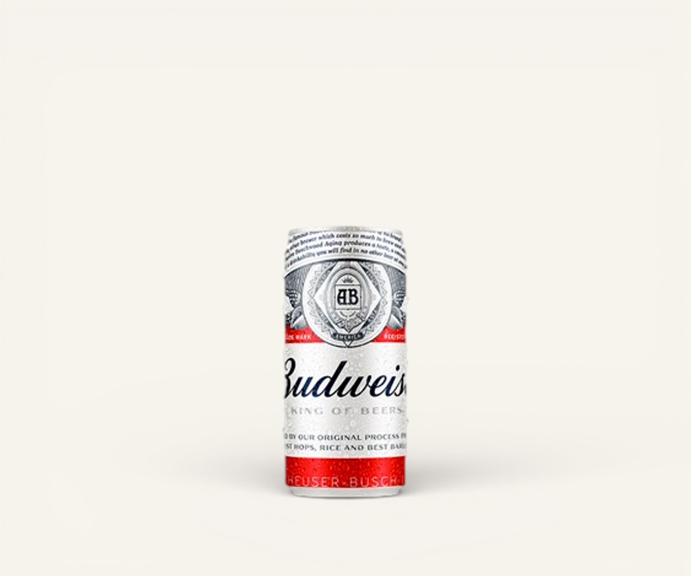 Cerveja american lager Budweiser lata 269ml