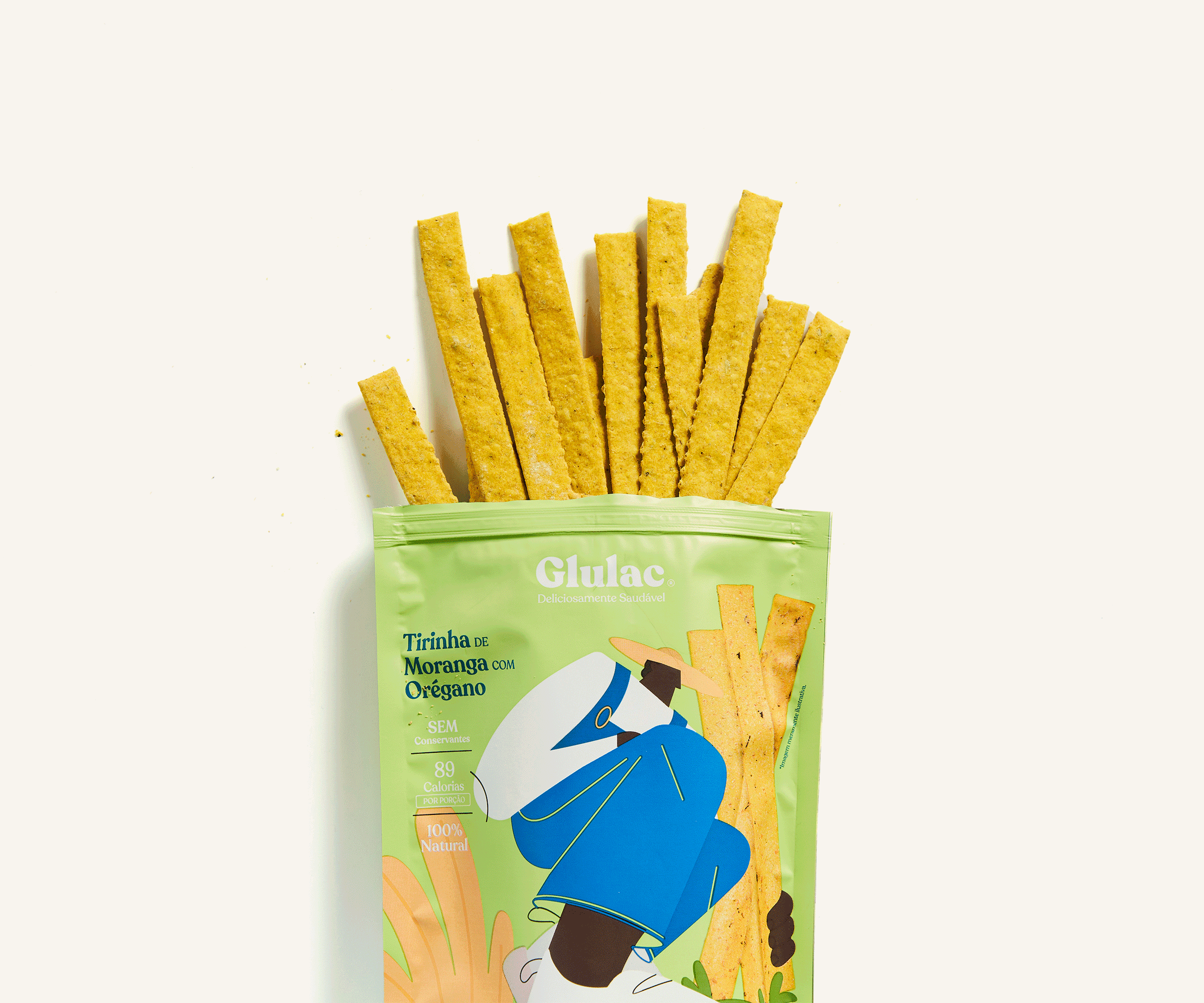 Tirinha de moranga com orégano Glulac 100g
