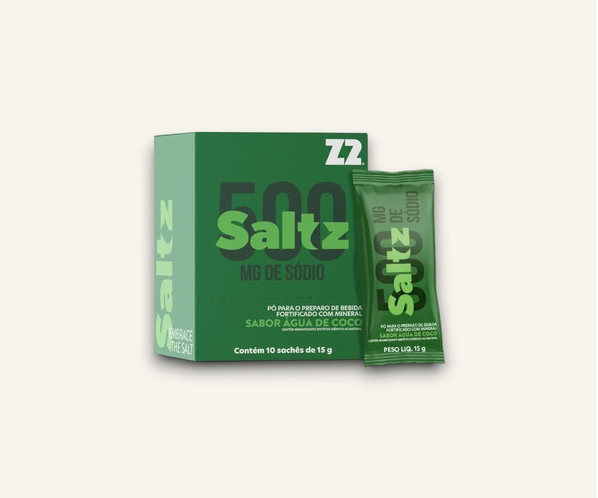 Eletrólitos Saltz sabor água de coco caixa 10 sachês de 15g