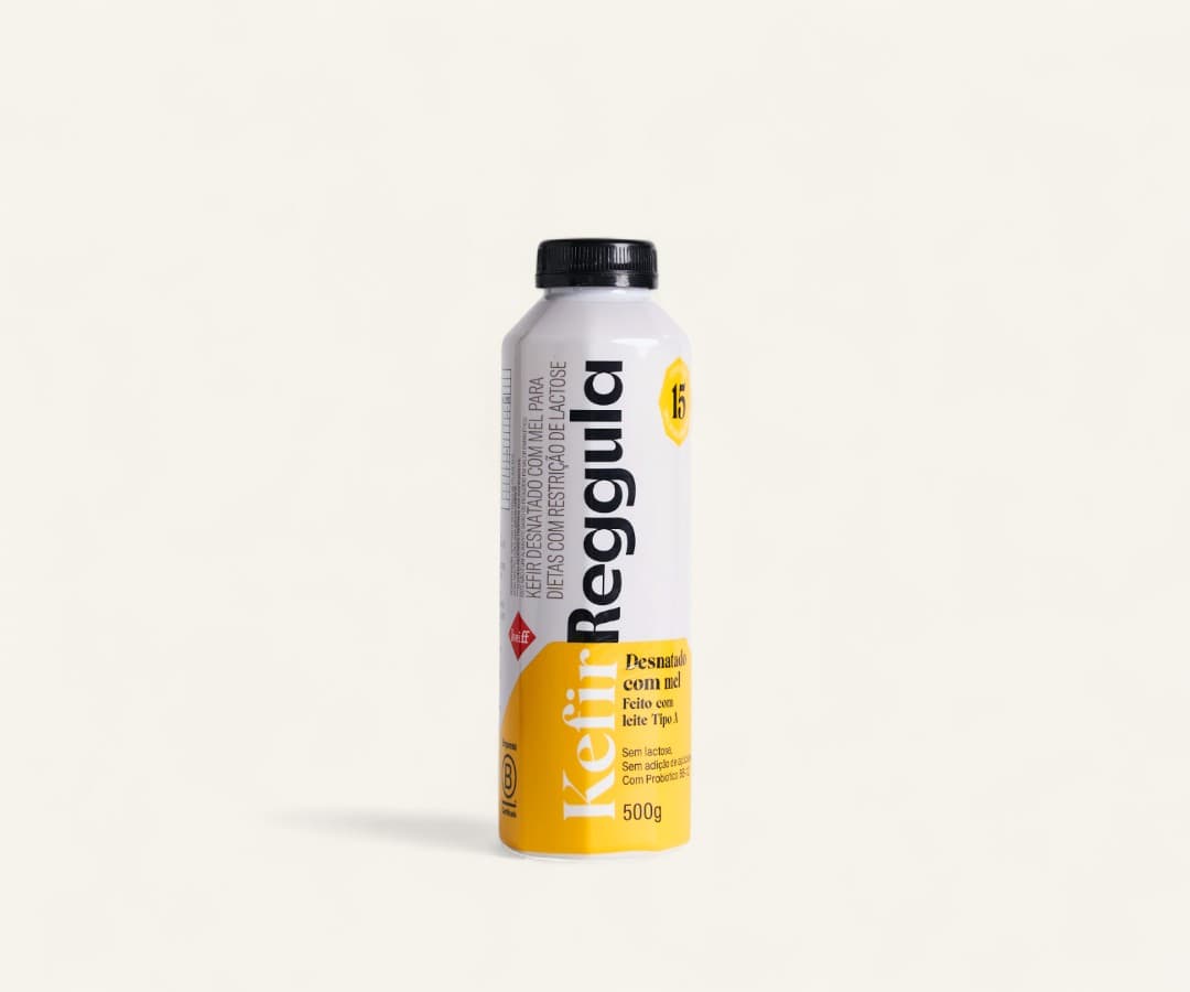 Kefir Reggula desnatado com mel 500g