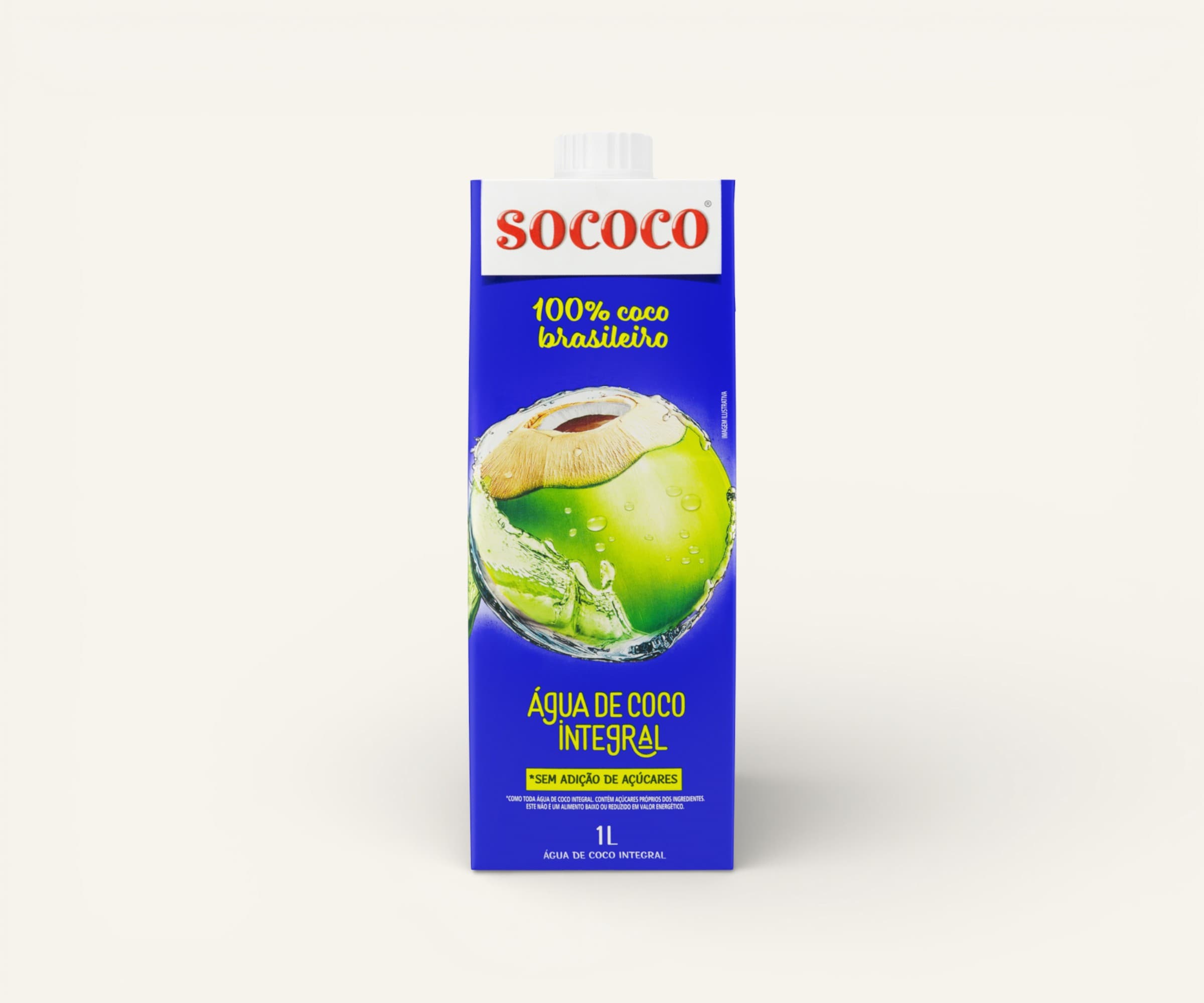 Água de coco integral Sococo 1l