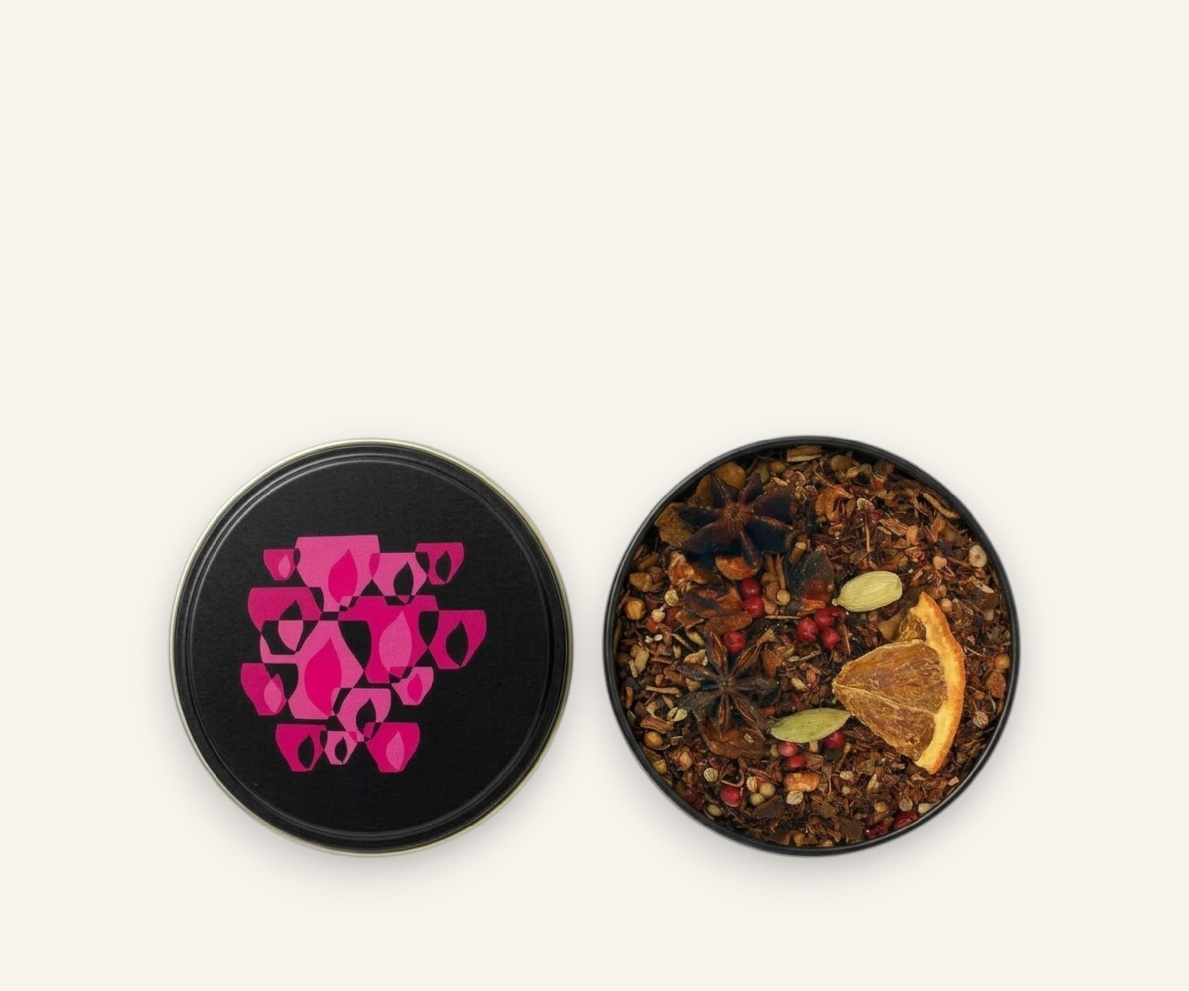 Infusão rooibos estrela guia Talchá lata 50g