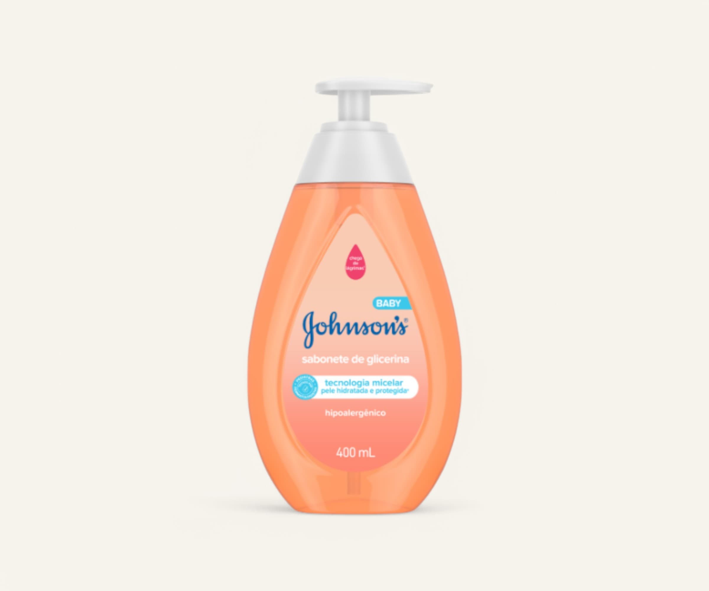 Sabonete glicerinado líquido Johson's baby da cabeça aos pés 400ml