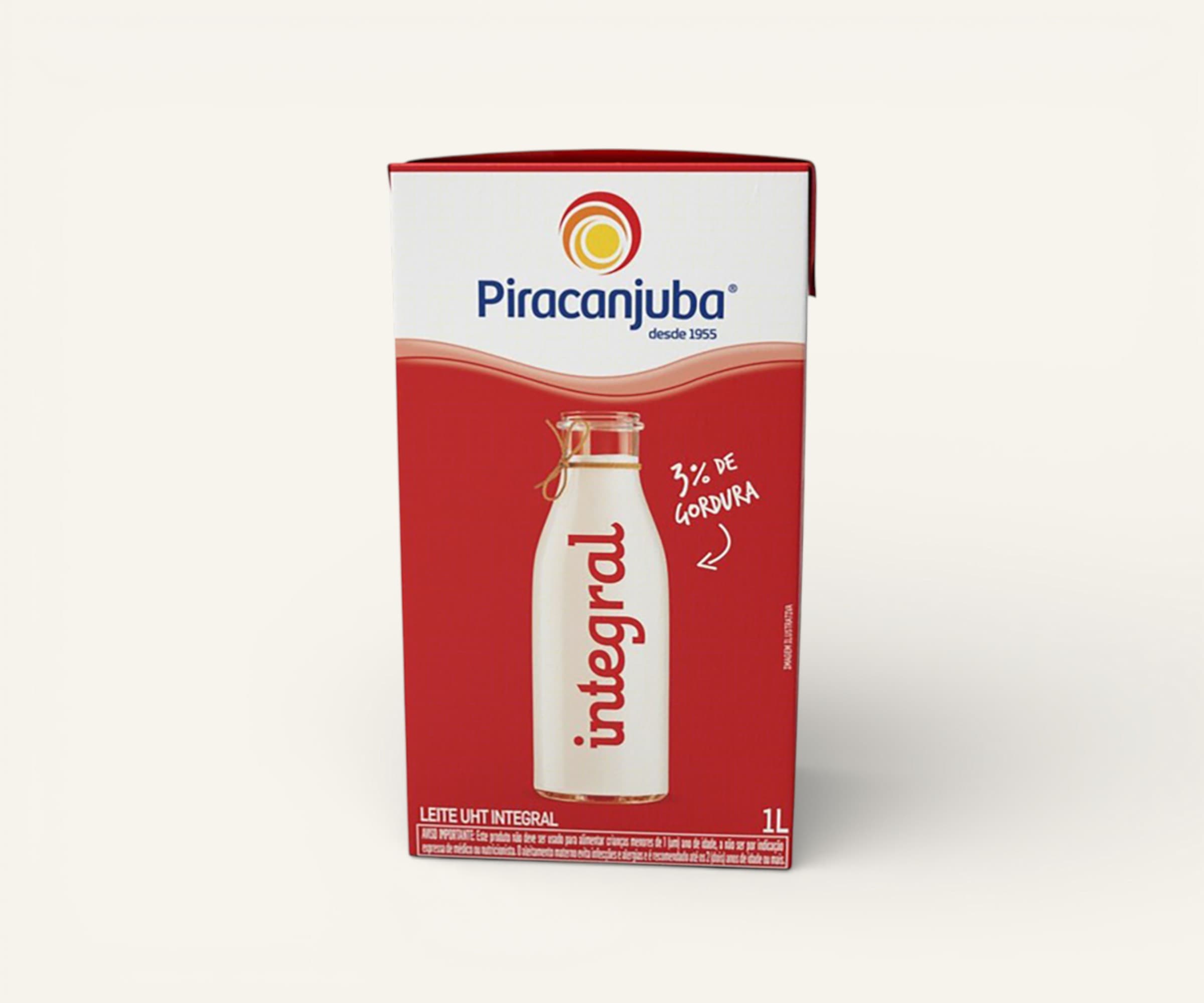 Leite UHT integral Piracanjuba 1l